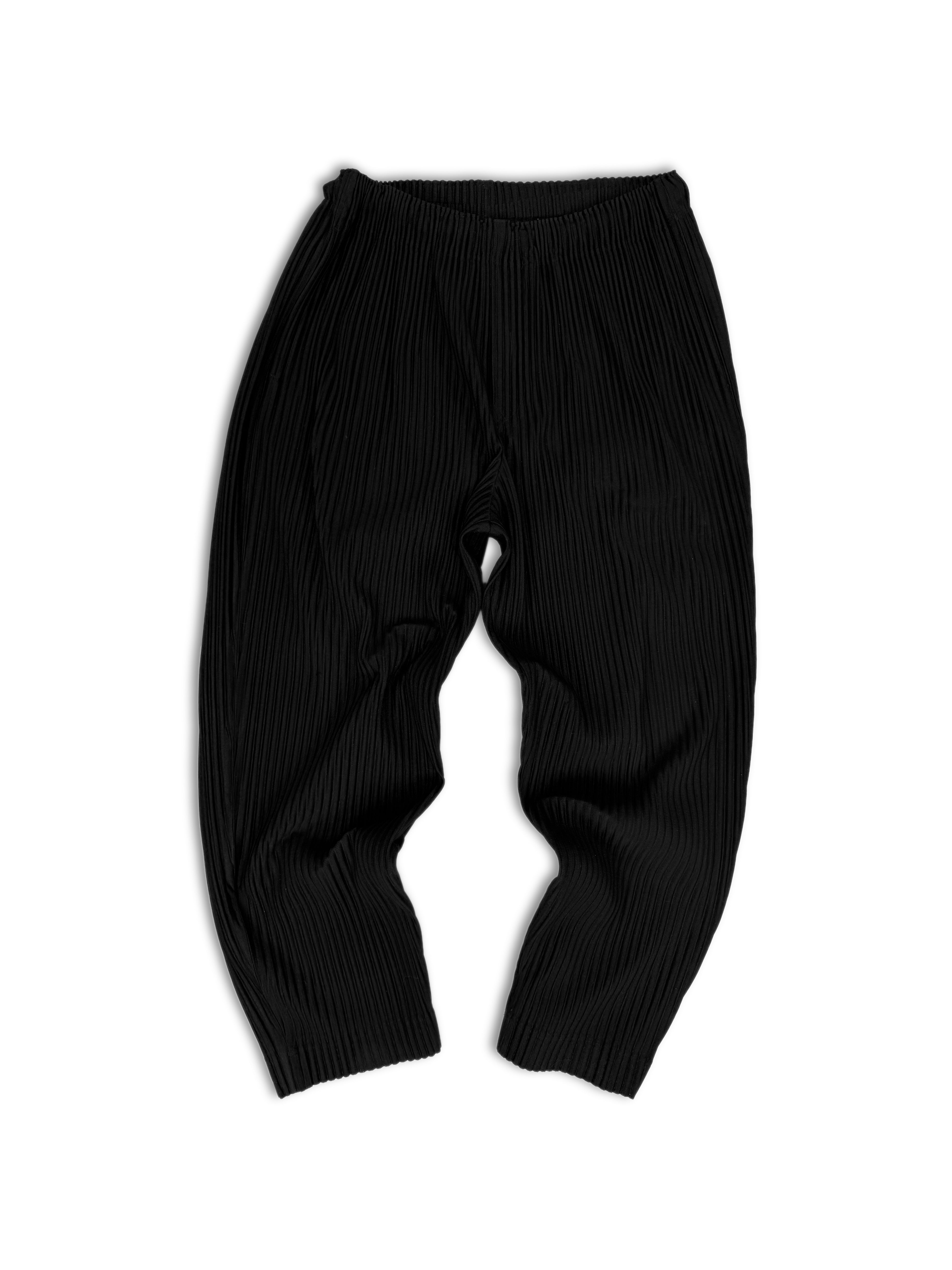 Issey Miyake Homme Plisse Black Pleated Pants