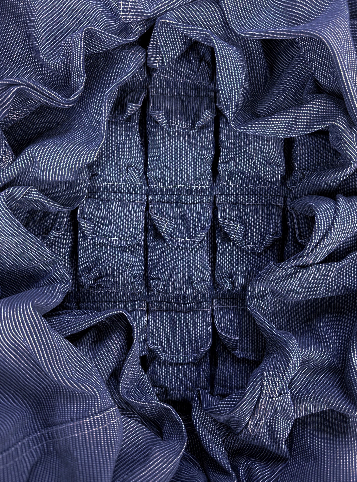AW98 General Research ‘Parasite’ 39 Pocket Pinstripe Coveralls