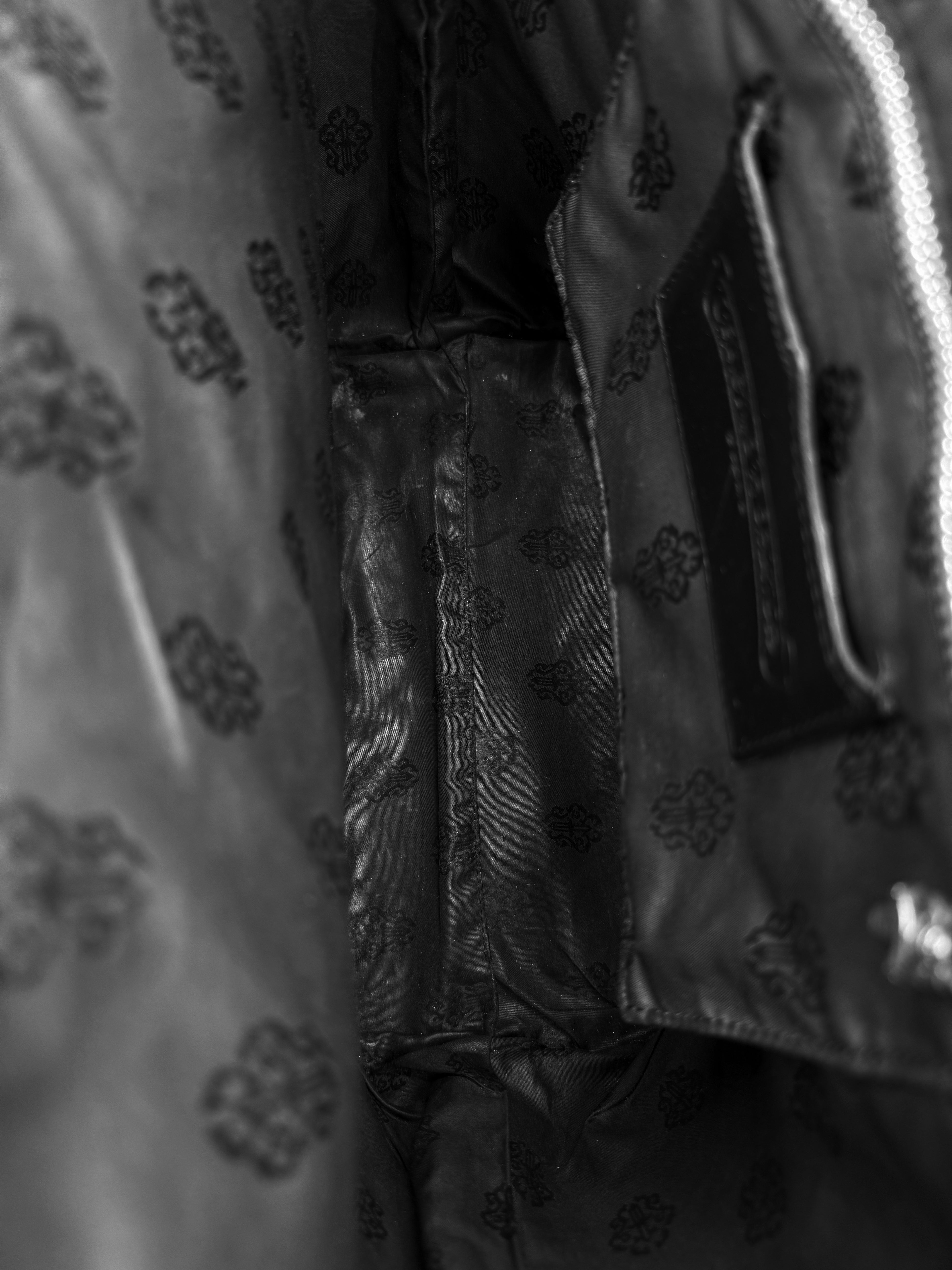 Chrome Hearts Cross Patch FS Black Leather Tote Bag