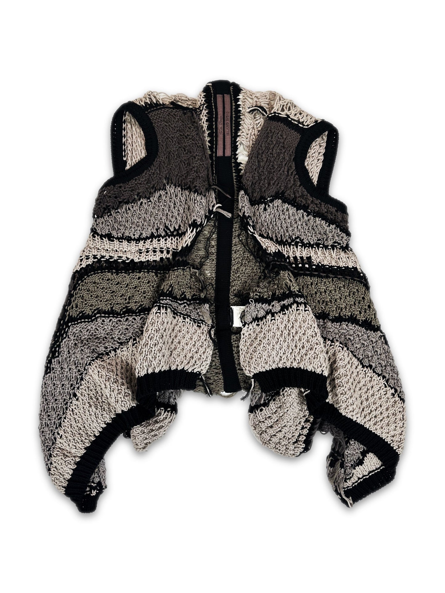 SS13 Rick Owens ‘Island’ Loose Gauge Sleeveless Knit Sweater