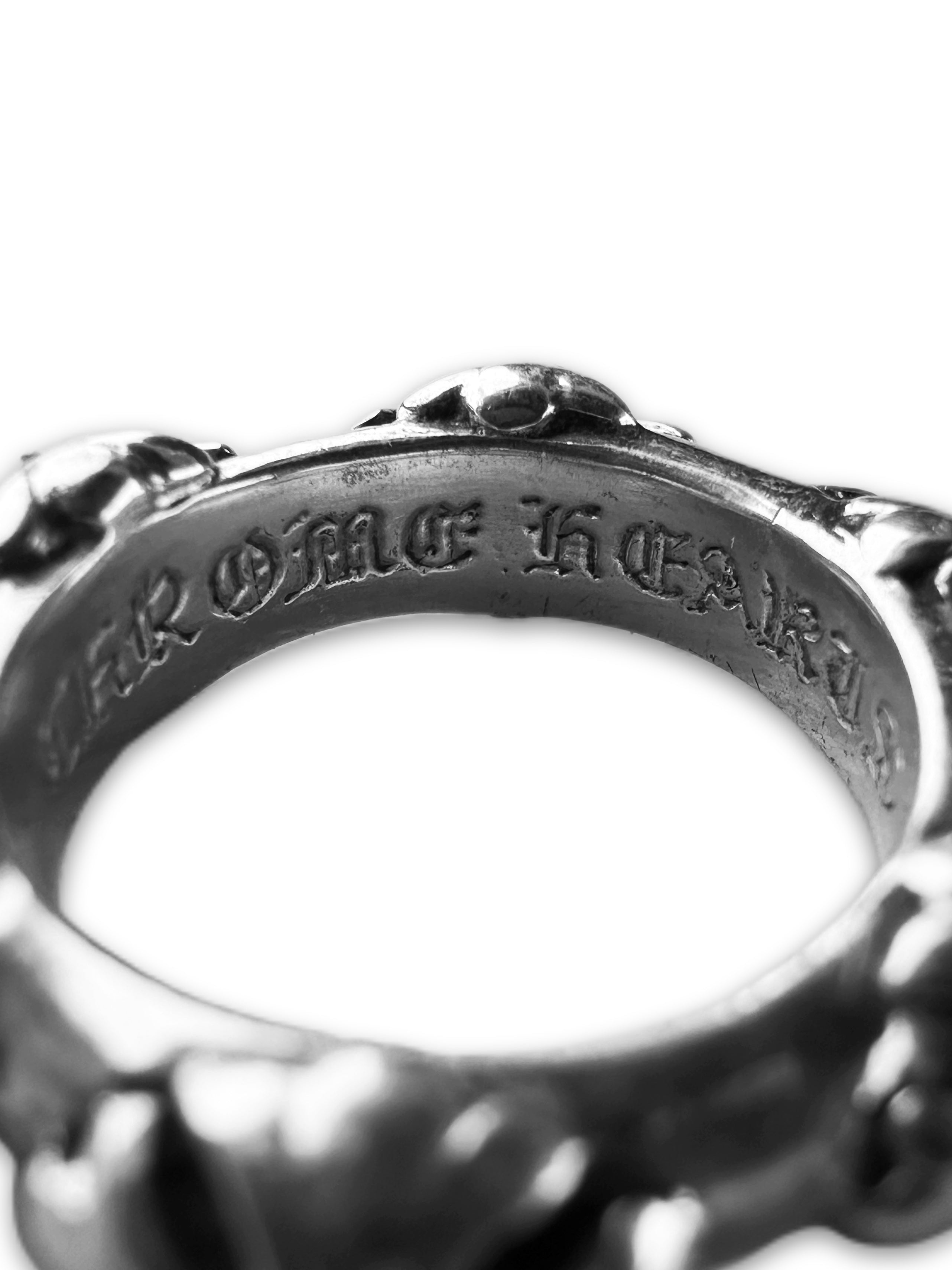 Chrome Hearts ‘Cross’ Band .925 Silver Etched Ring