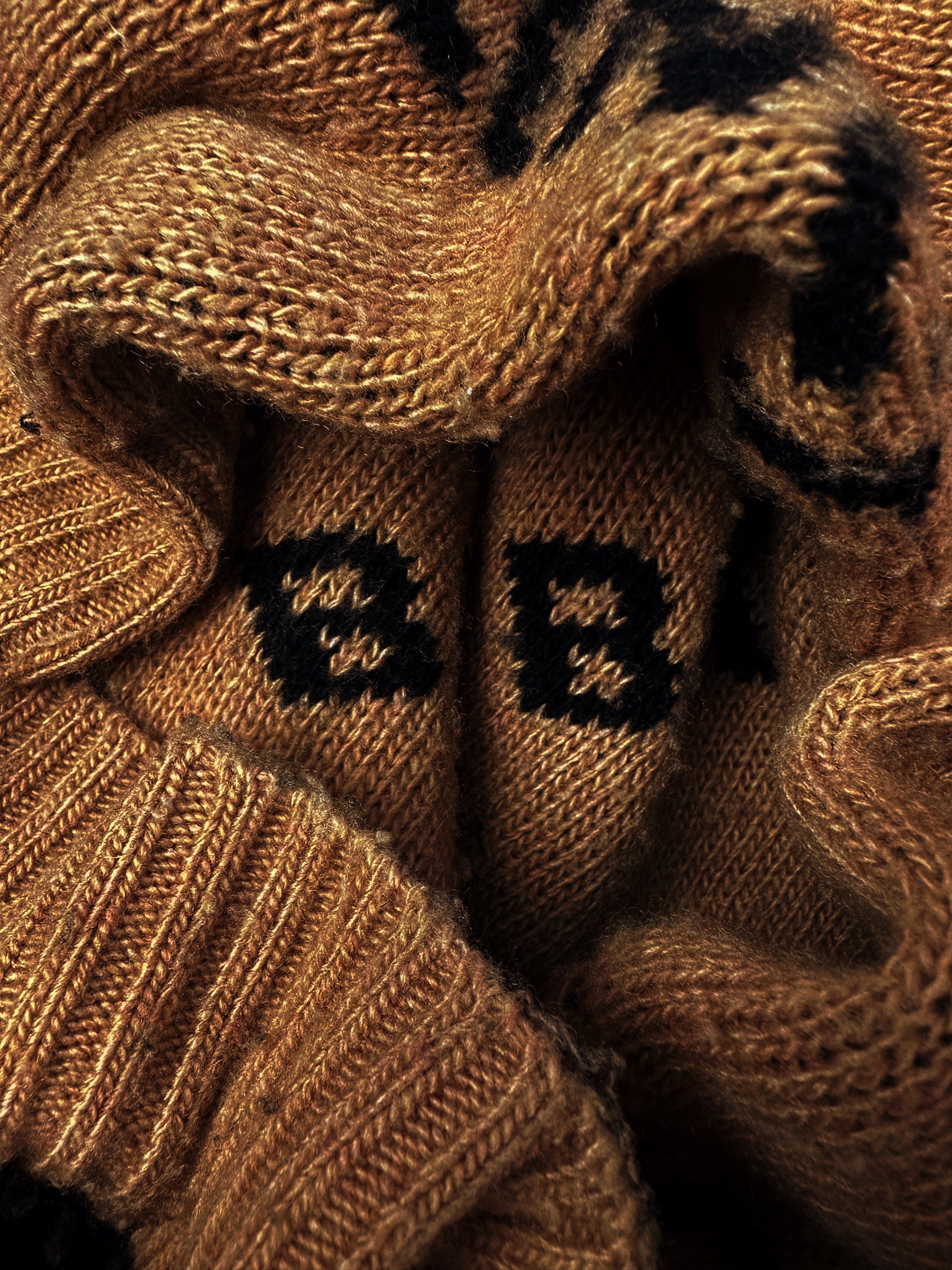 AW17 Balenciaga ‘Monogram’ Spellout Logo Tan Knit Sweater