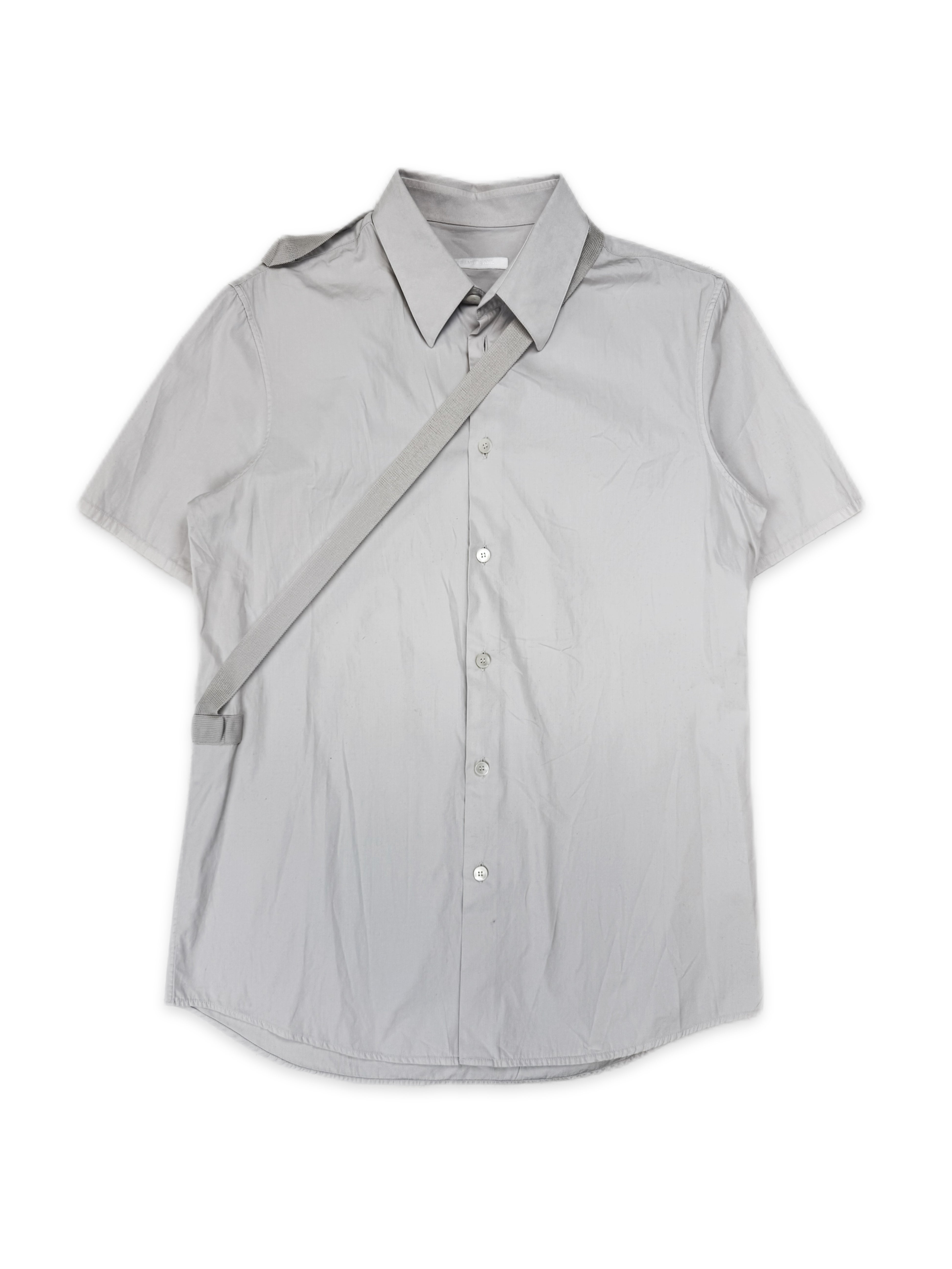SS03 Helmut Lang Bondage Strap Button Up Shirt