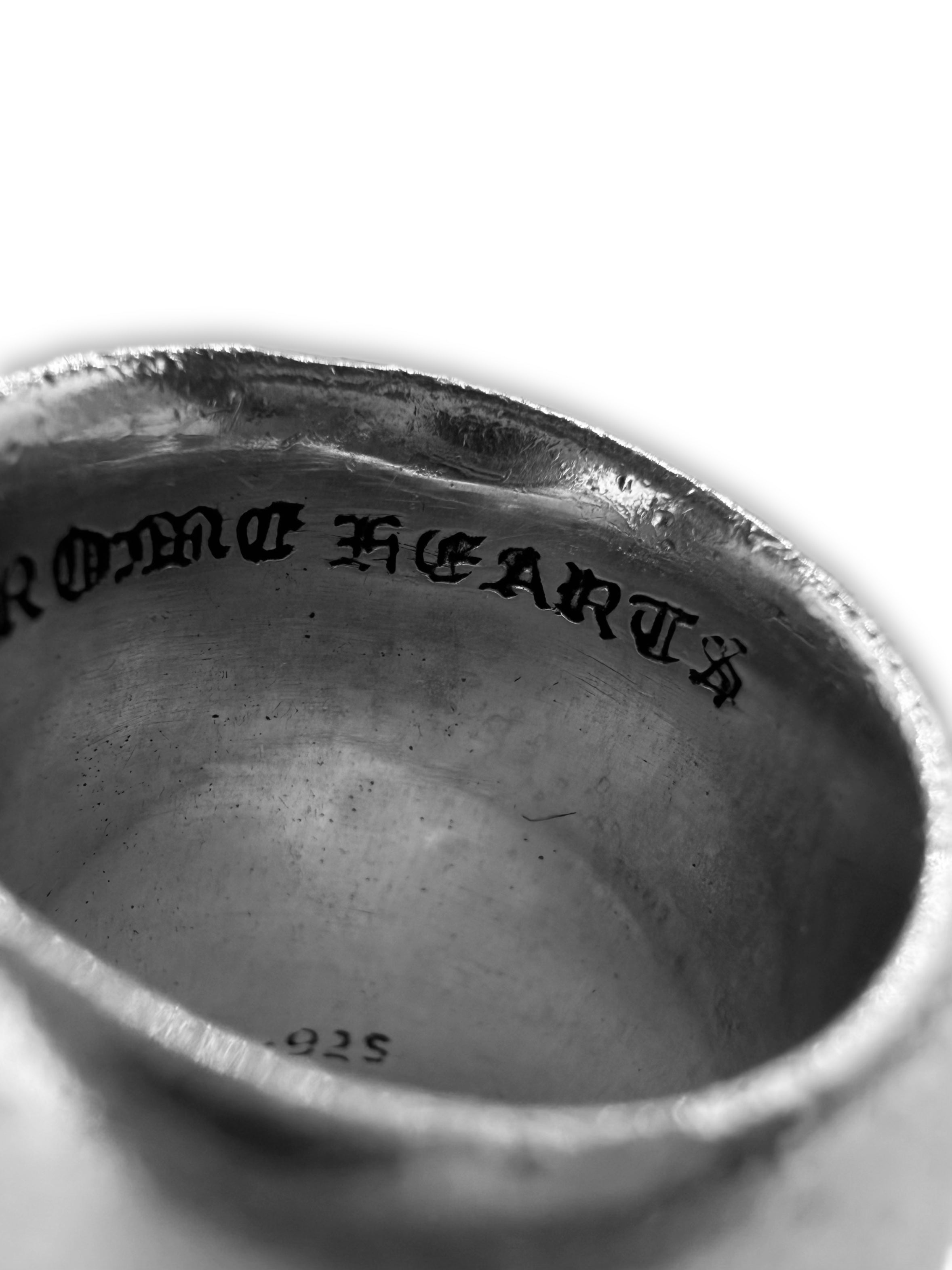 Chrome Hearts ‘Oval’ Etched .925 Silver Ring
