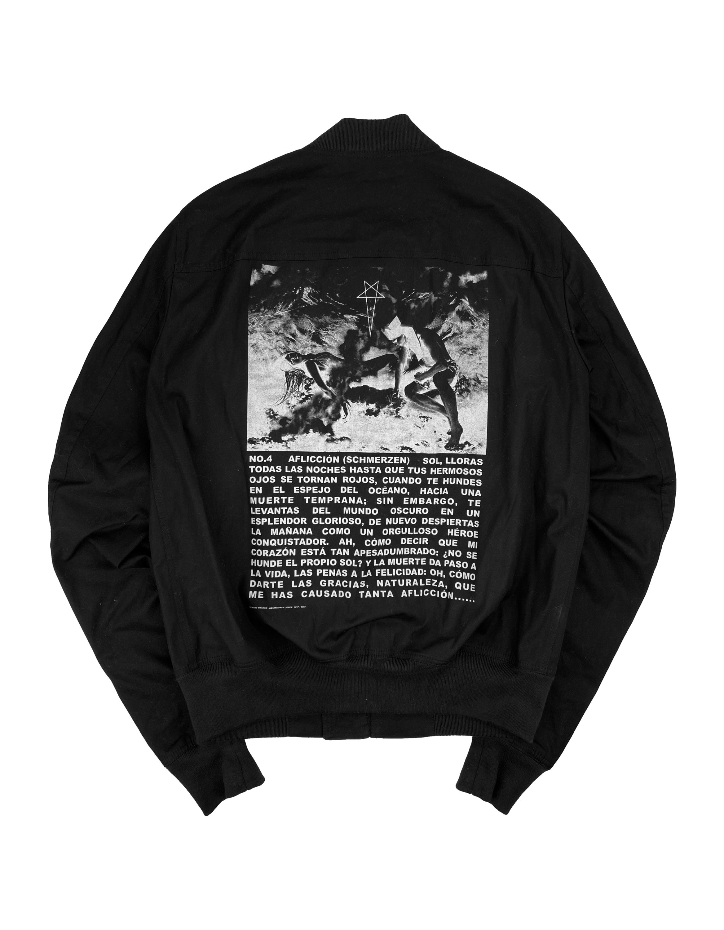 Rick Owens DRKSHDW x Richard Wagman ‘Aflicción’ Bomber Jacket