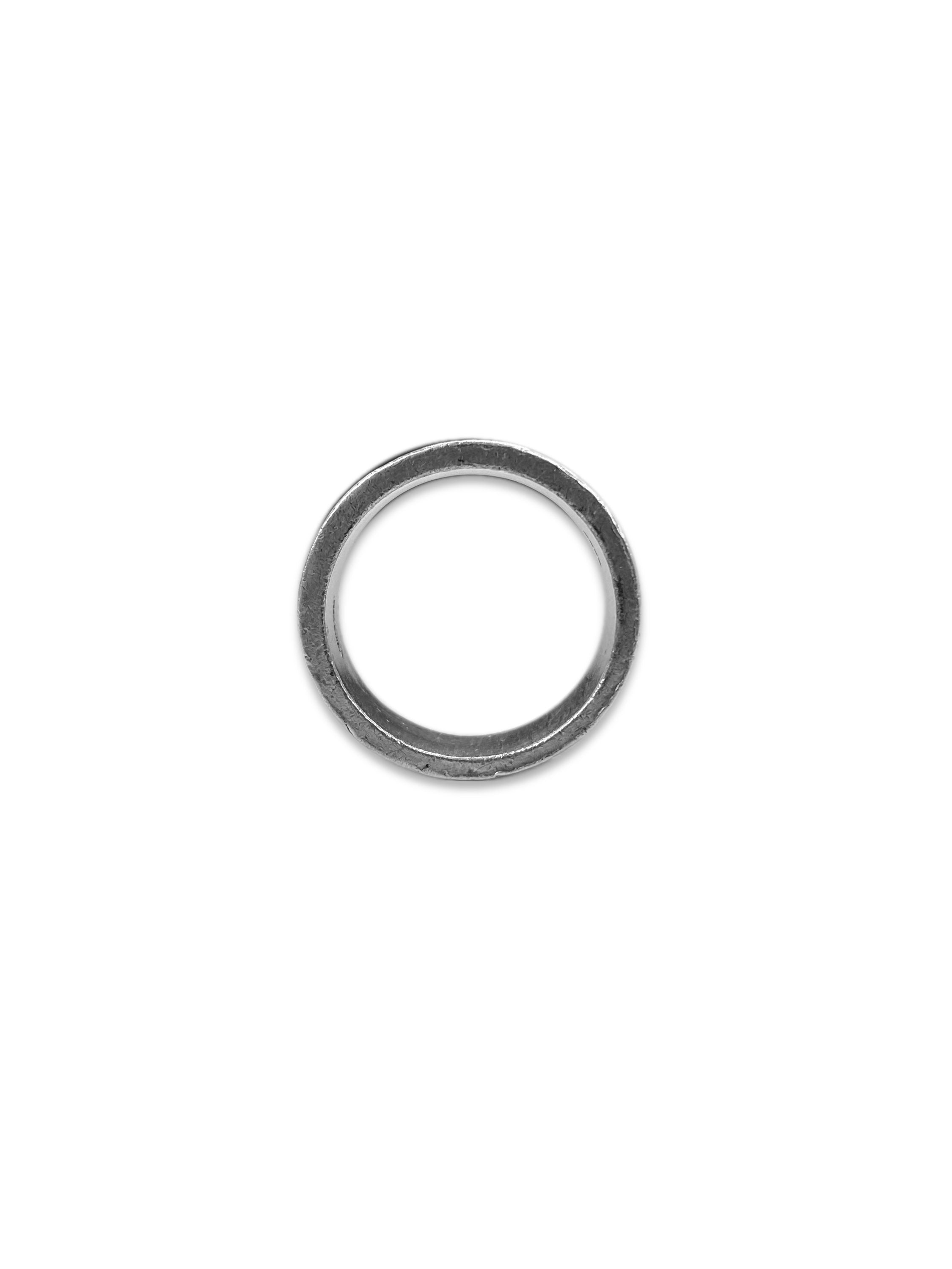 Jean Paul Gaultier Etched Cursive Logo .925 Silver Ring