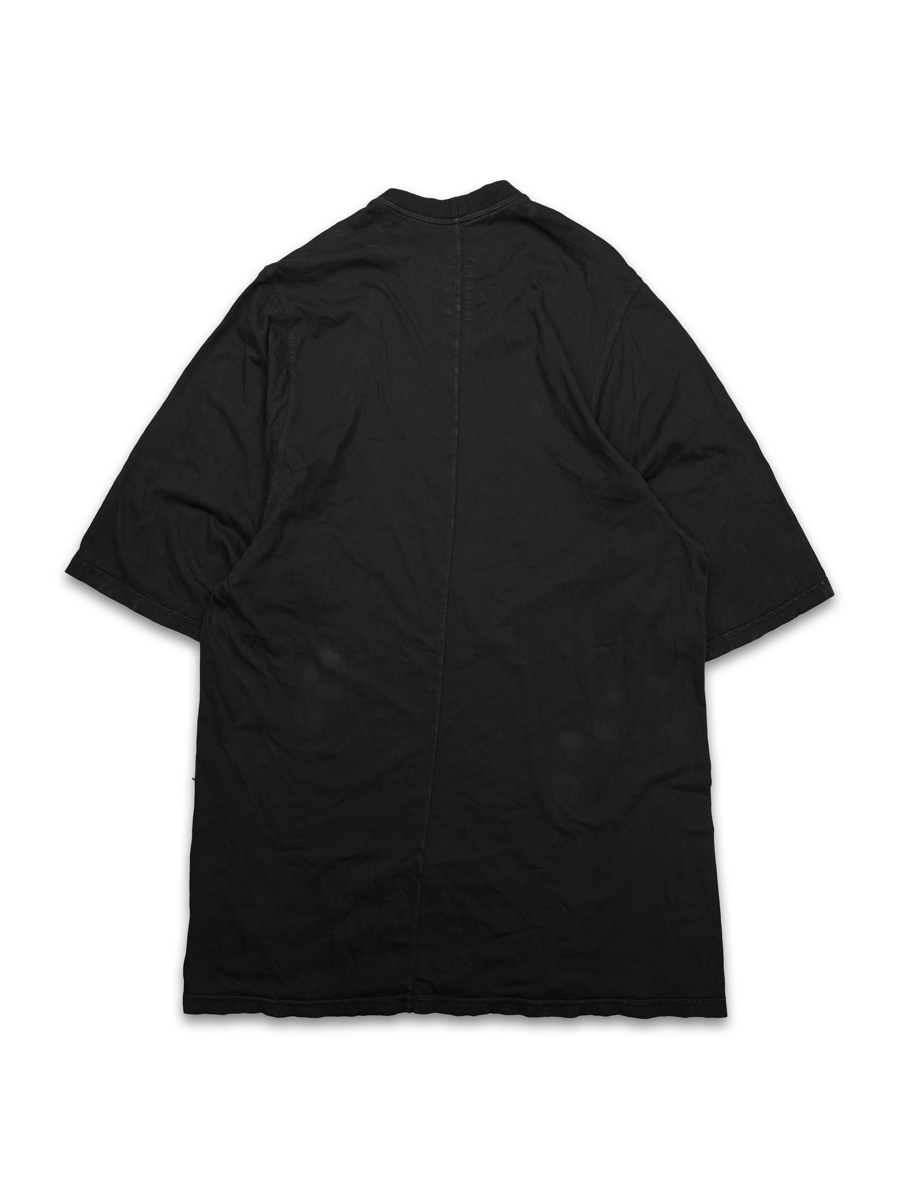 AW16 Rick Owens Mastadon ‘Bleach Vomit’ Black T-Shirt