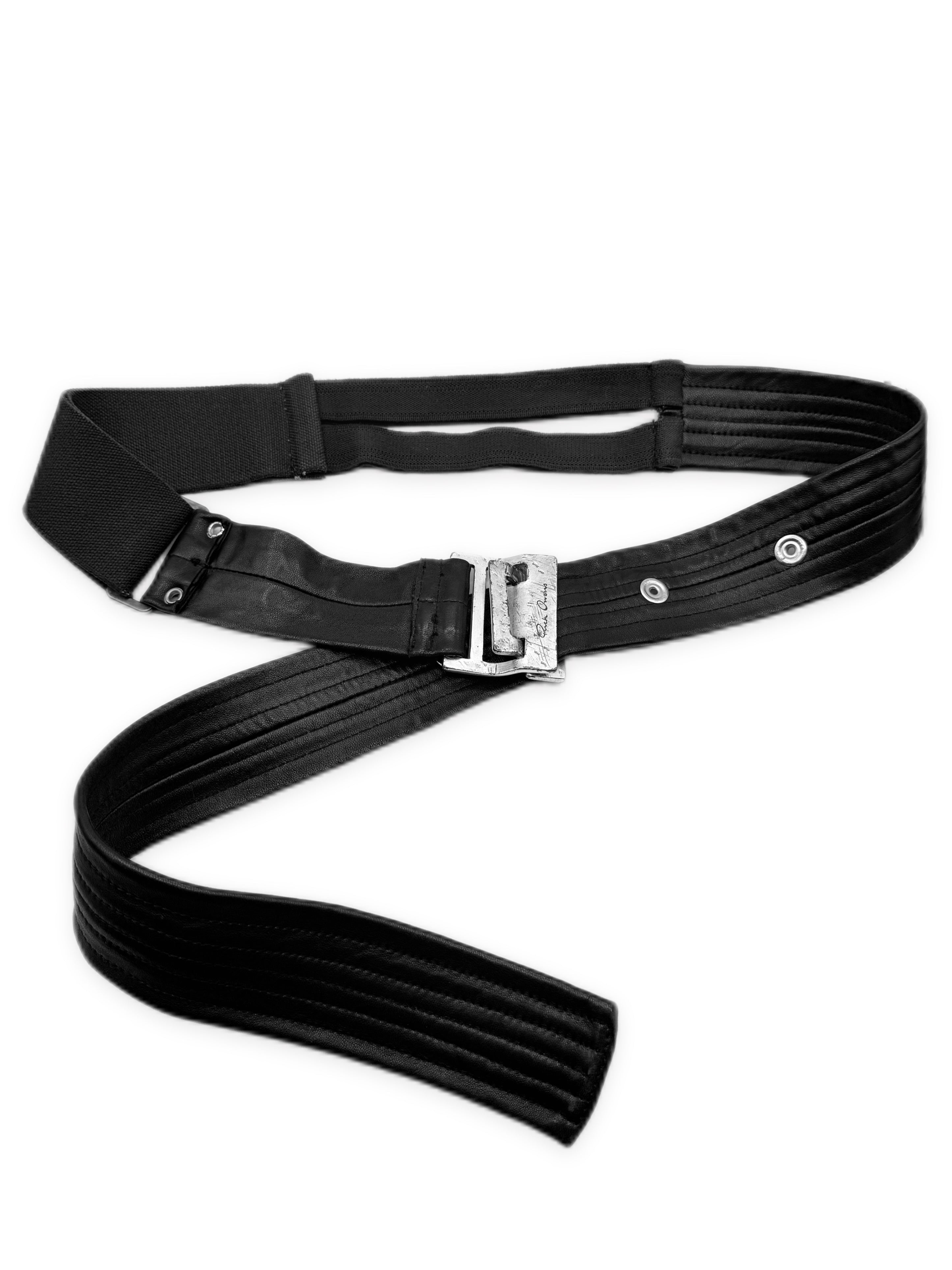 AW06 Rick Owens ‘Dustulator’ Leather Box Frame Buckle Belt