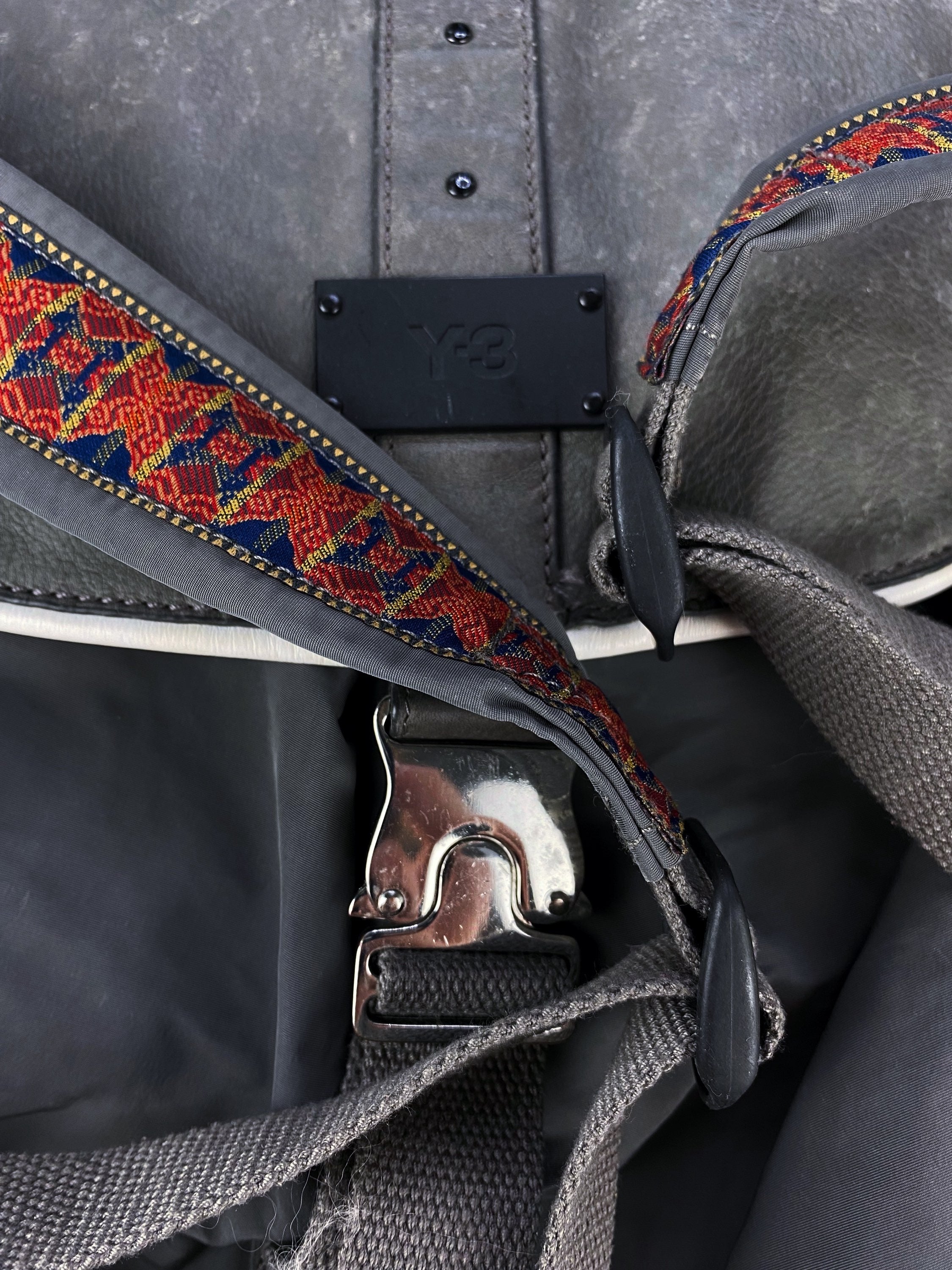 Yohji Yamamoto Y-3 Roller Coaster Clasp Top Loading Backpack