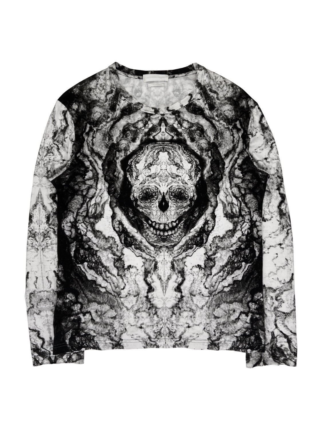 SS14 Alexander McQueen Skull Trompe L’Oeil Longsleeve Shirt