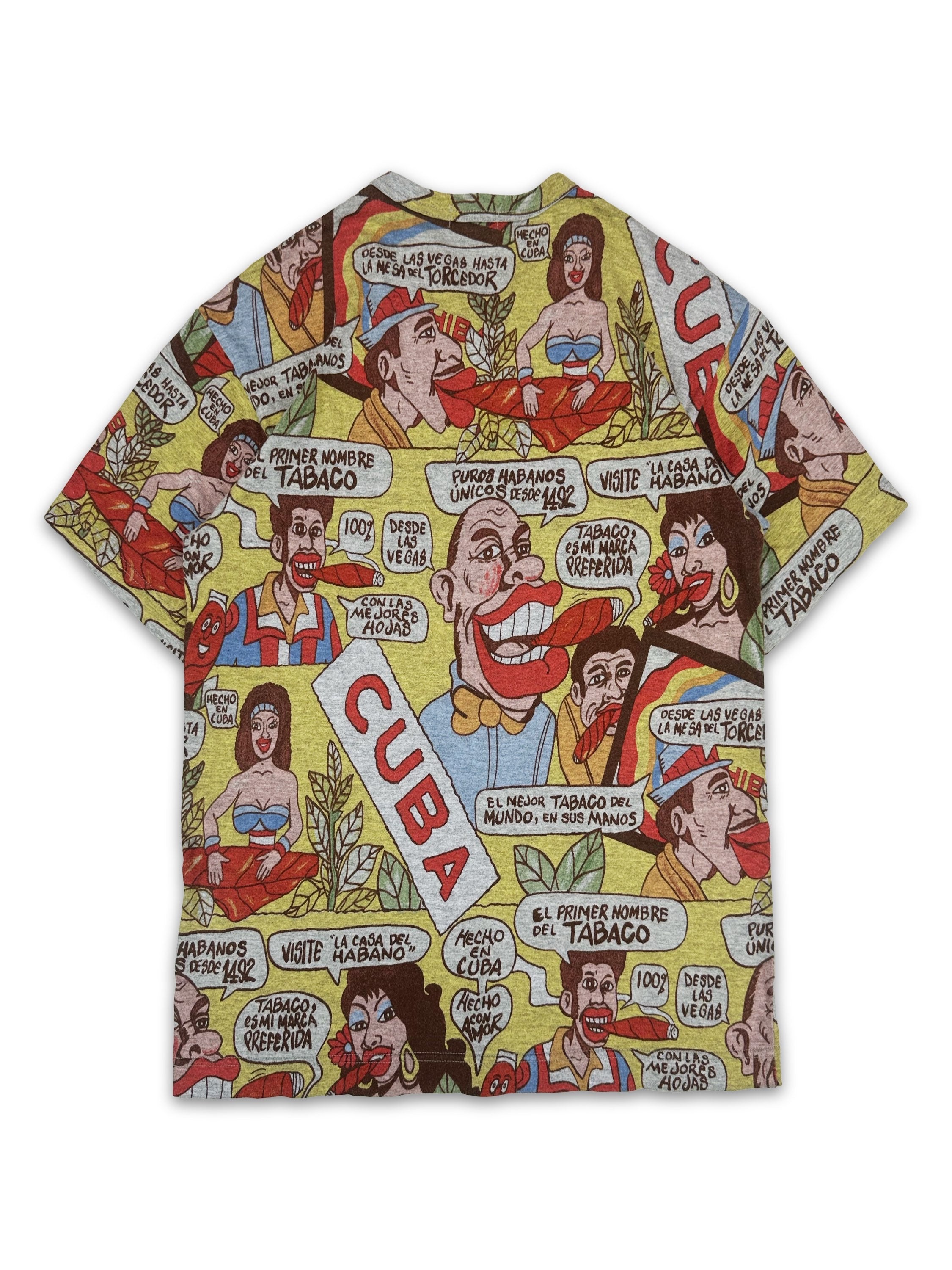 AW02 Comme des Garçons Homme ‘Cuba’ Full Print Graphic T-Shirt