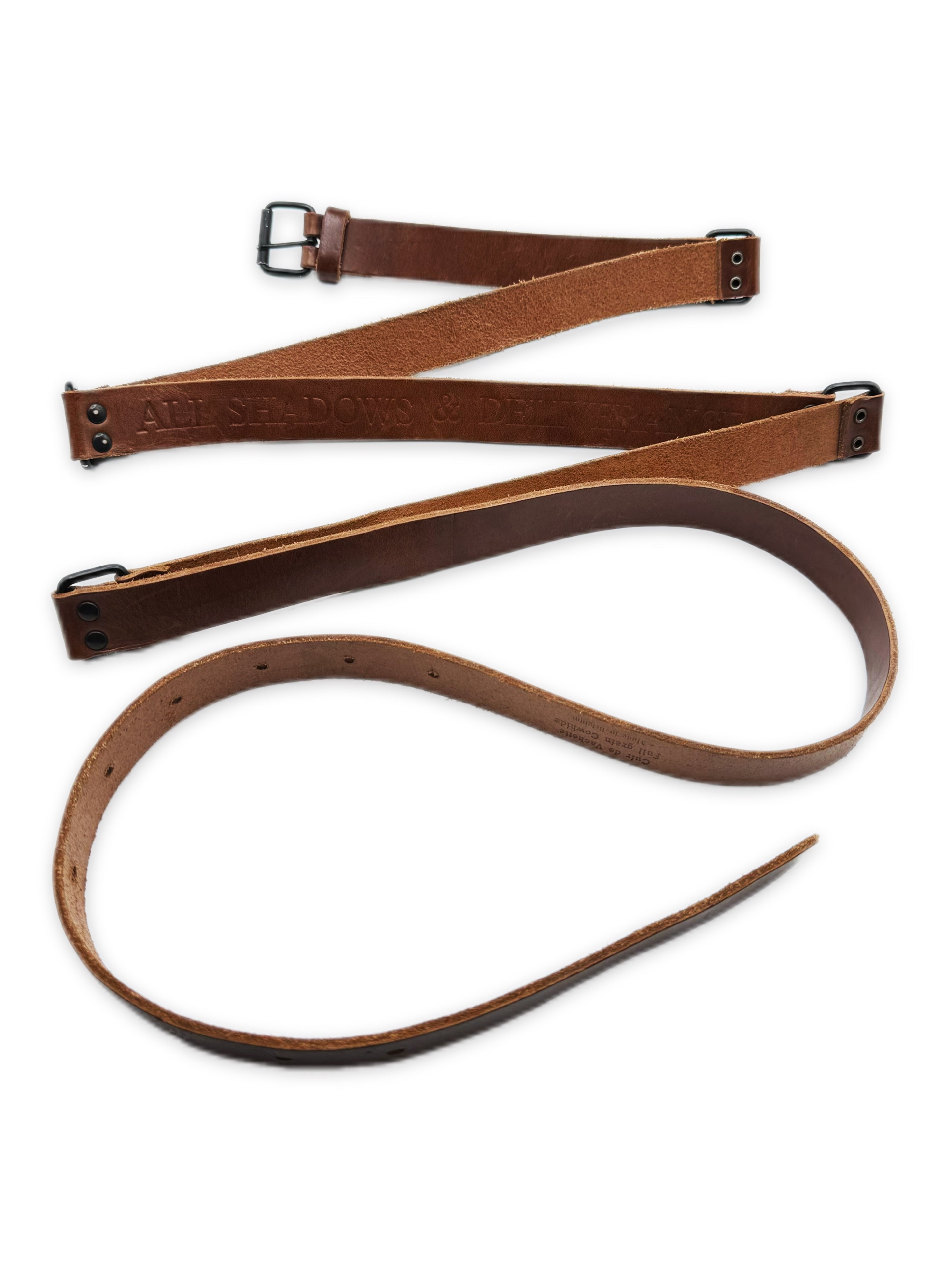 AW03 Raf Simons ‘All Shadows & Deliverance’ Double Wrap Leather Belt