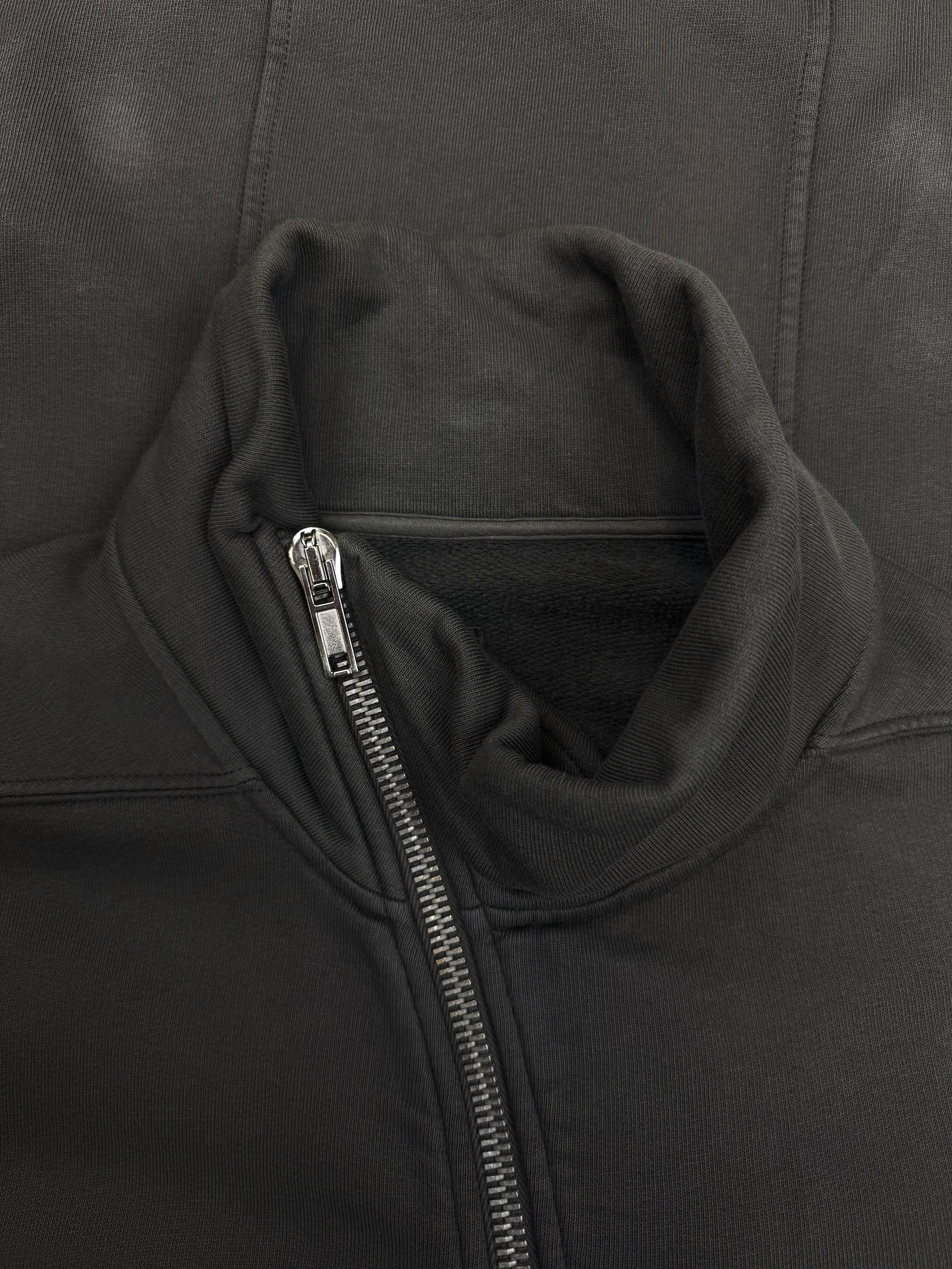 AW15 Rick Owens Asymmetric ‘Bauhaus’ Zip Sweater