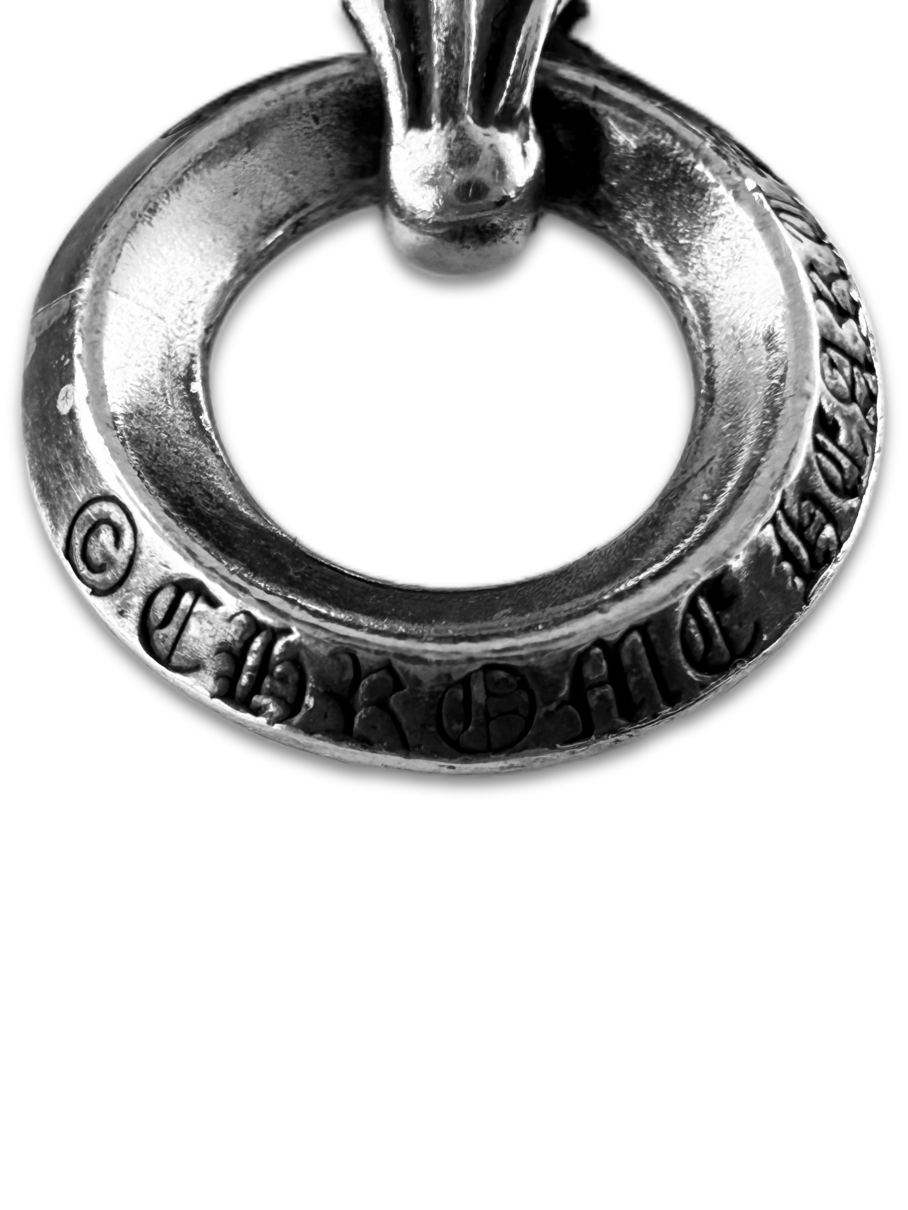 Chrome Hearts ‘Fleur de Lis’ .925 Silver Bail Charm Pendant