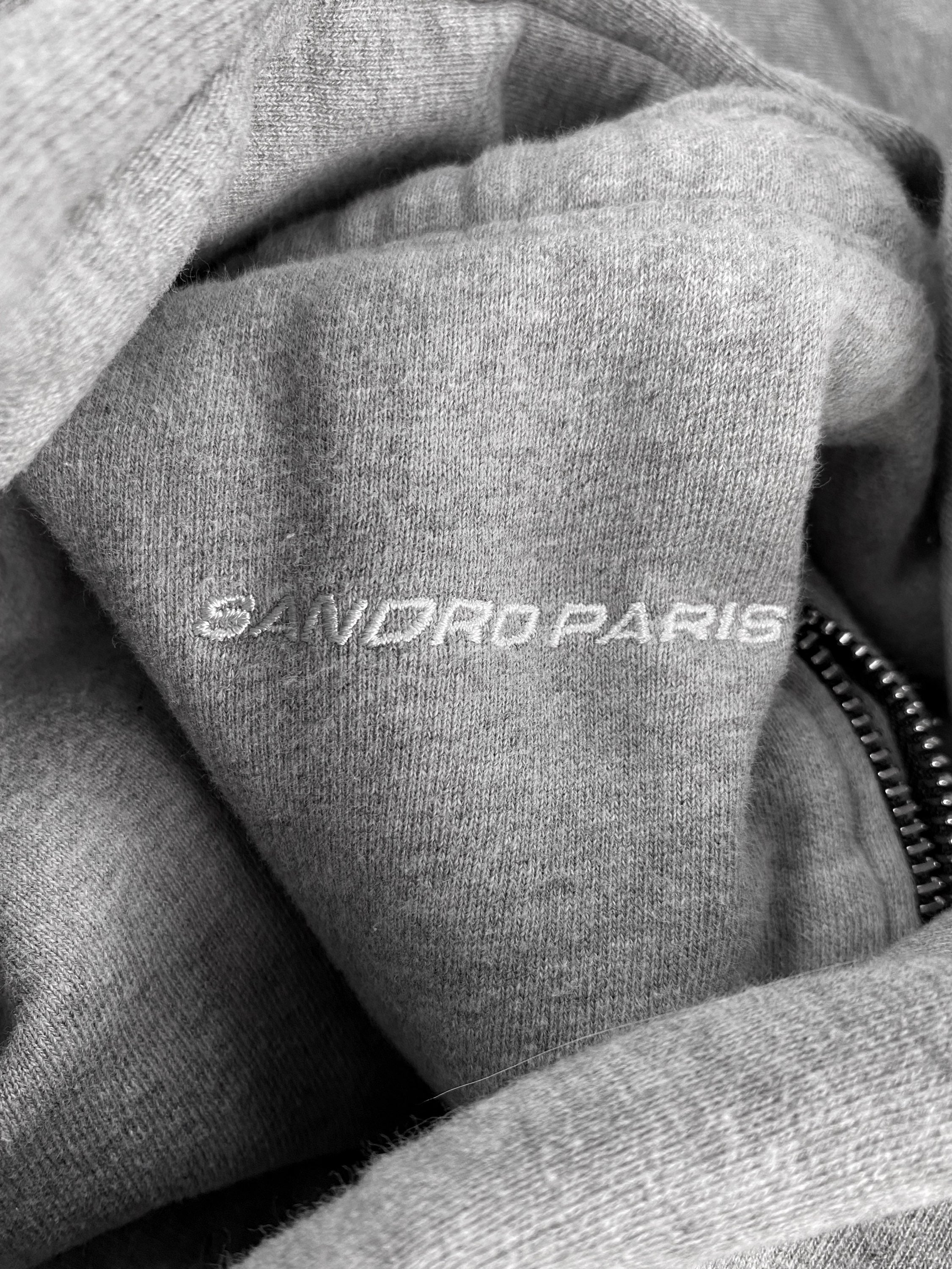 Sandro Paris Heavy Weight Embroidered Logo Grey Sweat Pants