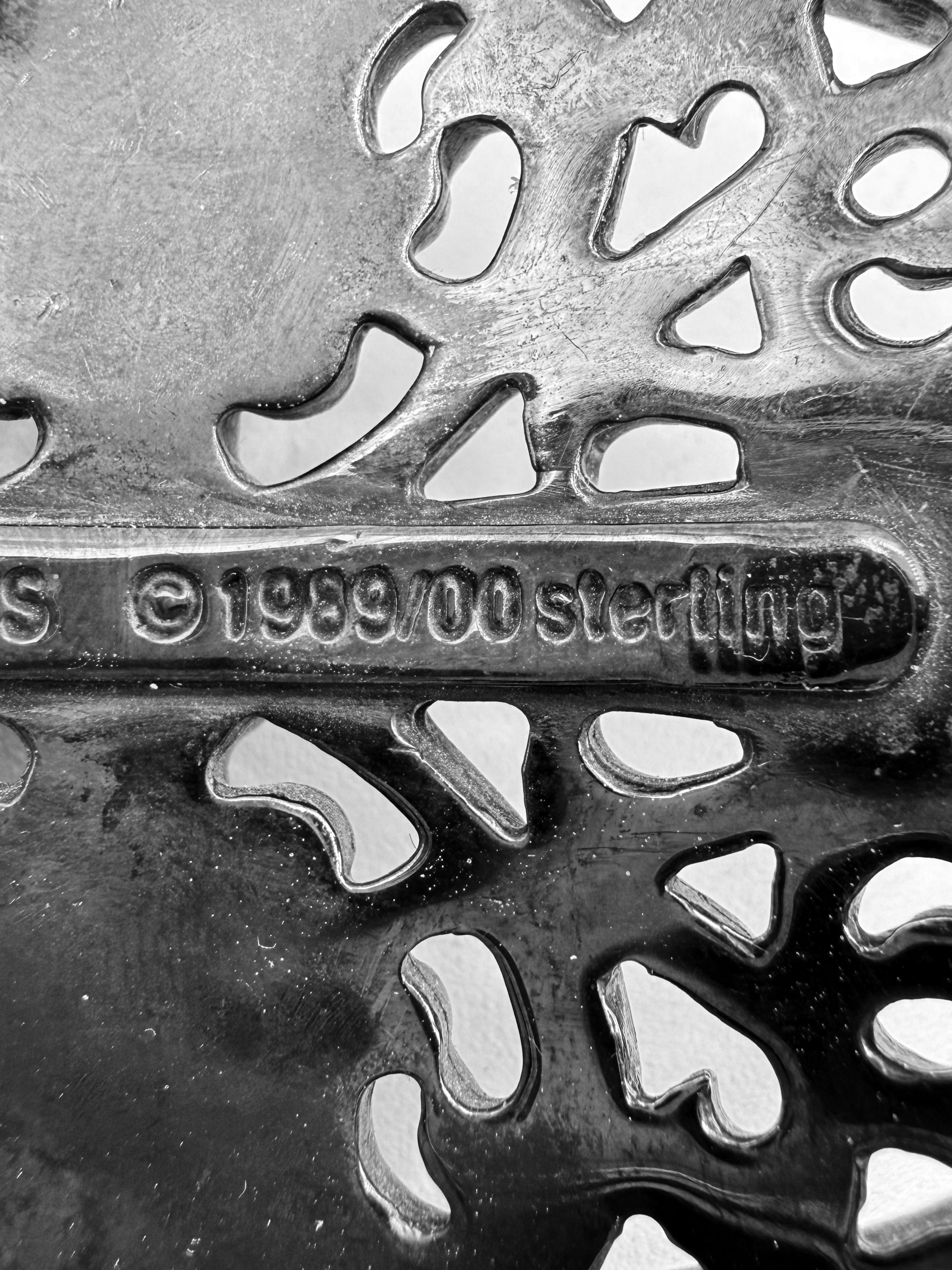 Chrome Hearts Black Rhodium ‘Oval’ .925 Silver Belt Buckle