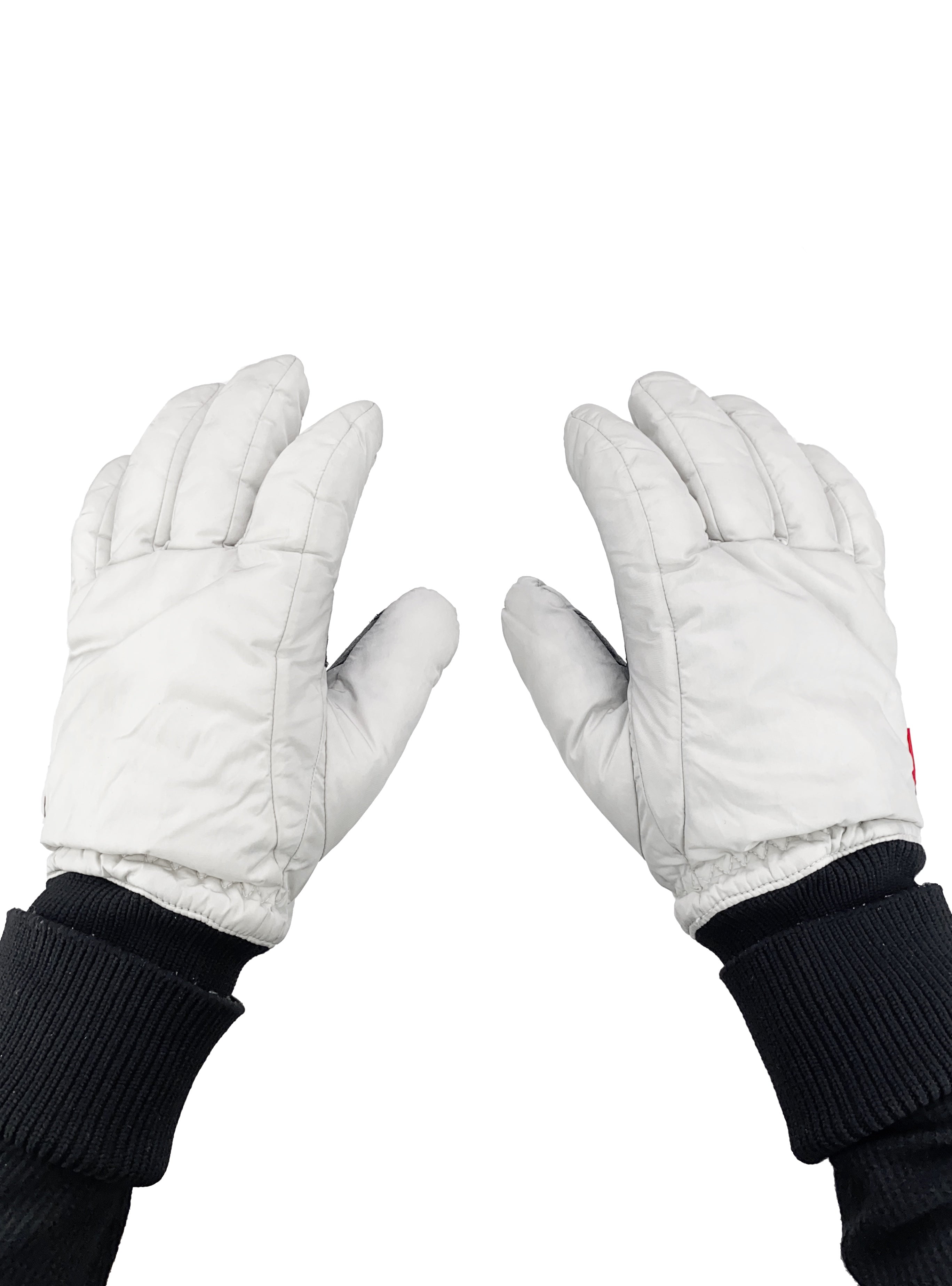 2000’s Prada Sport Deer Leather Nylon Padded Gloves