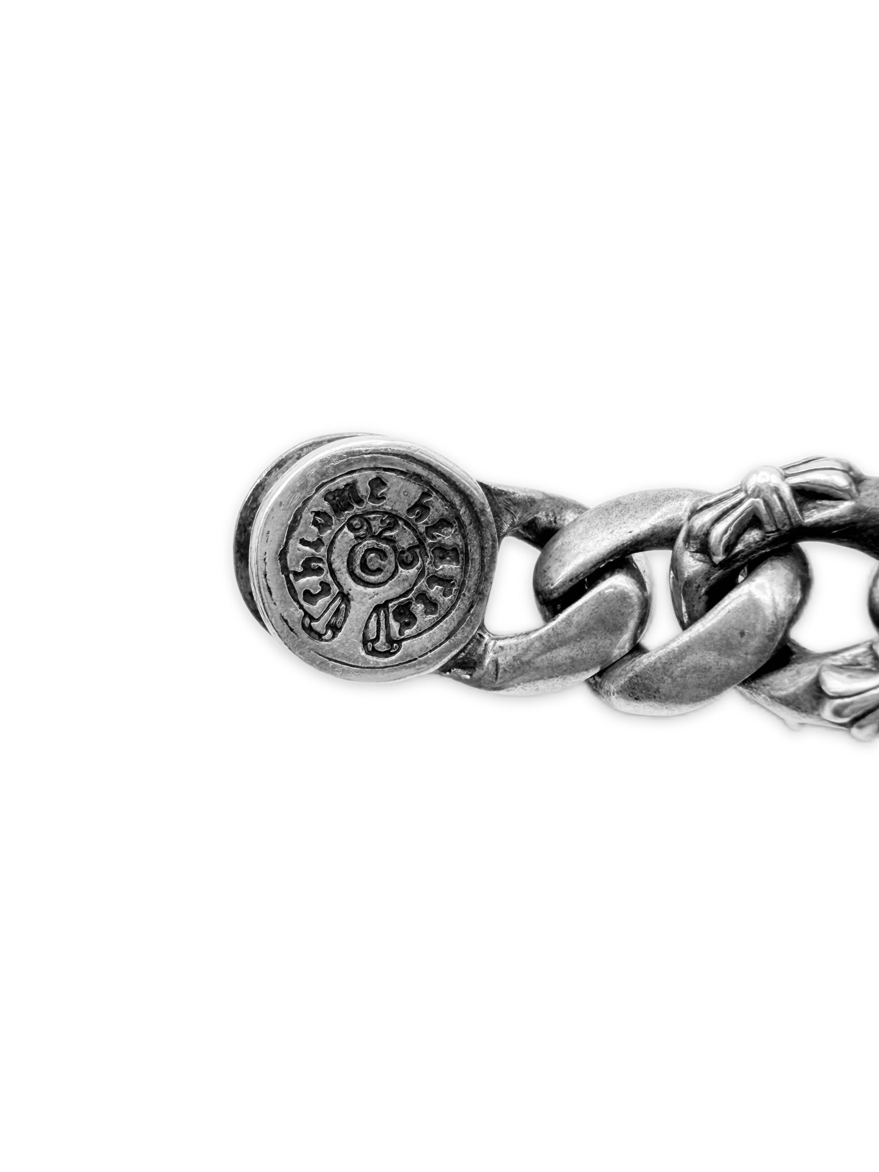 Chrome Hearts ‘Dagger’ ID Semi Fancy Cuban Link Bracelet