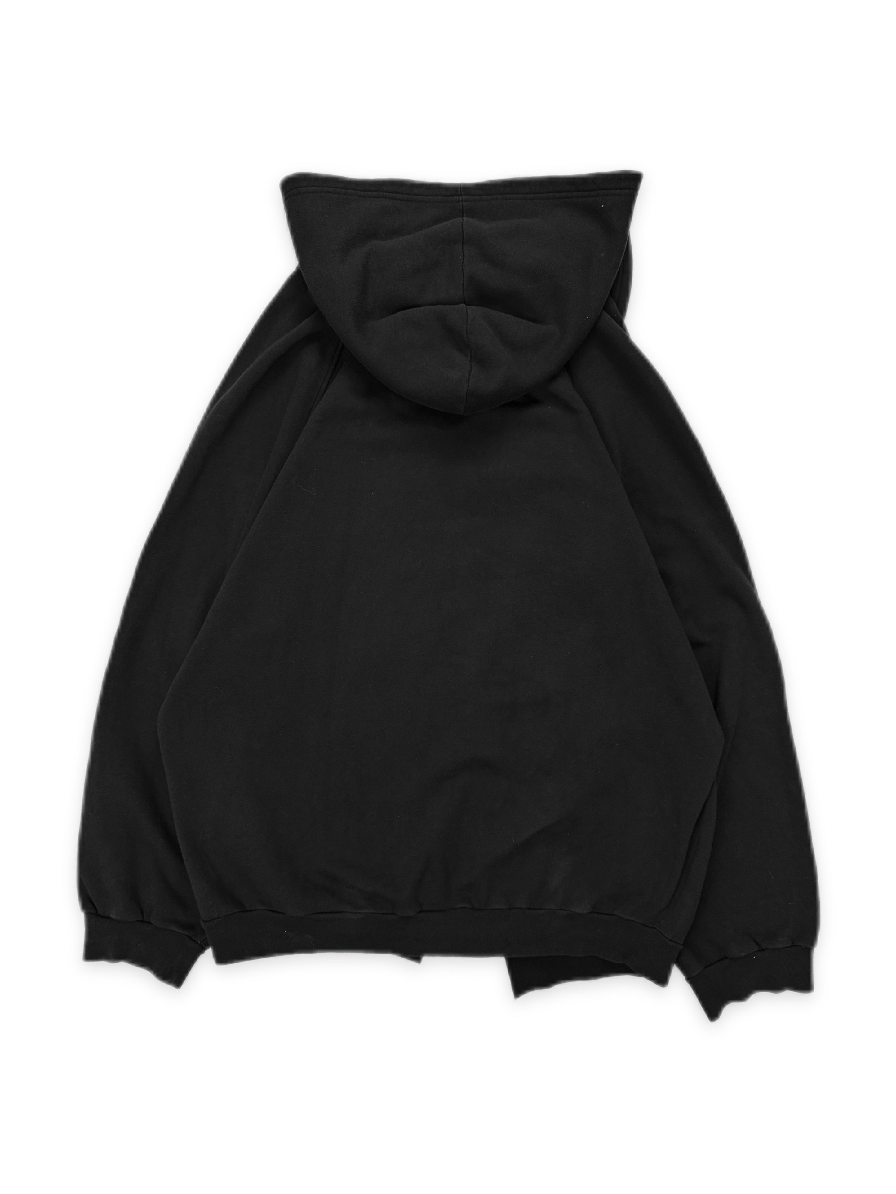 AW05 Raf Simons ‘All Shadows’ Oversized Black Graphic Hoodie