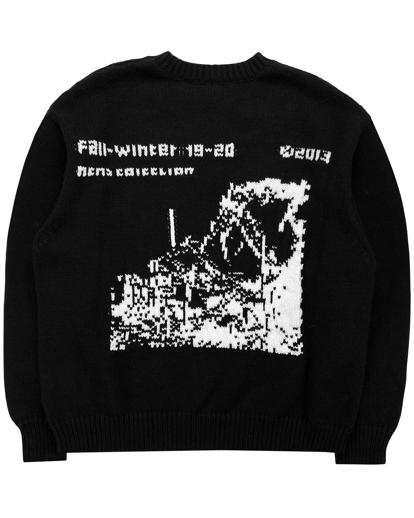 FW19 Off-White ‘Factory’ Heavy Weight Wool Knitted Sweater