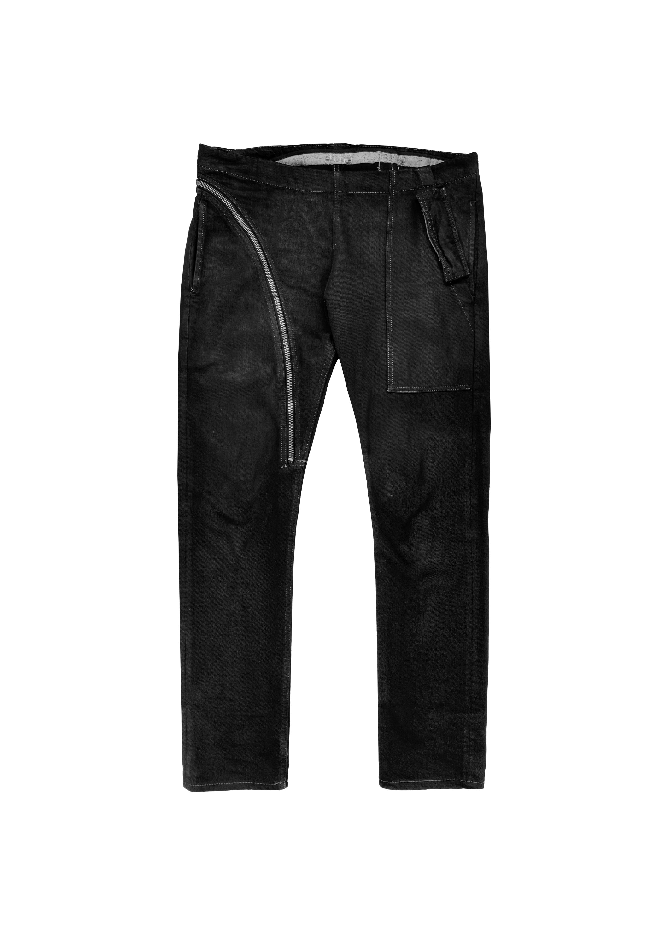FW15 Rick Owens DRKSHDW “Blackety Black” Aircut Denim