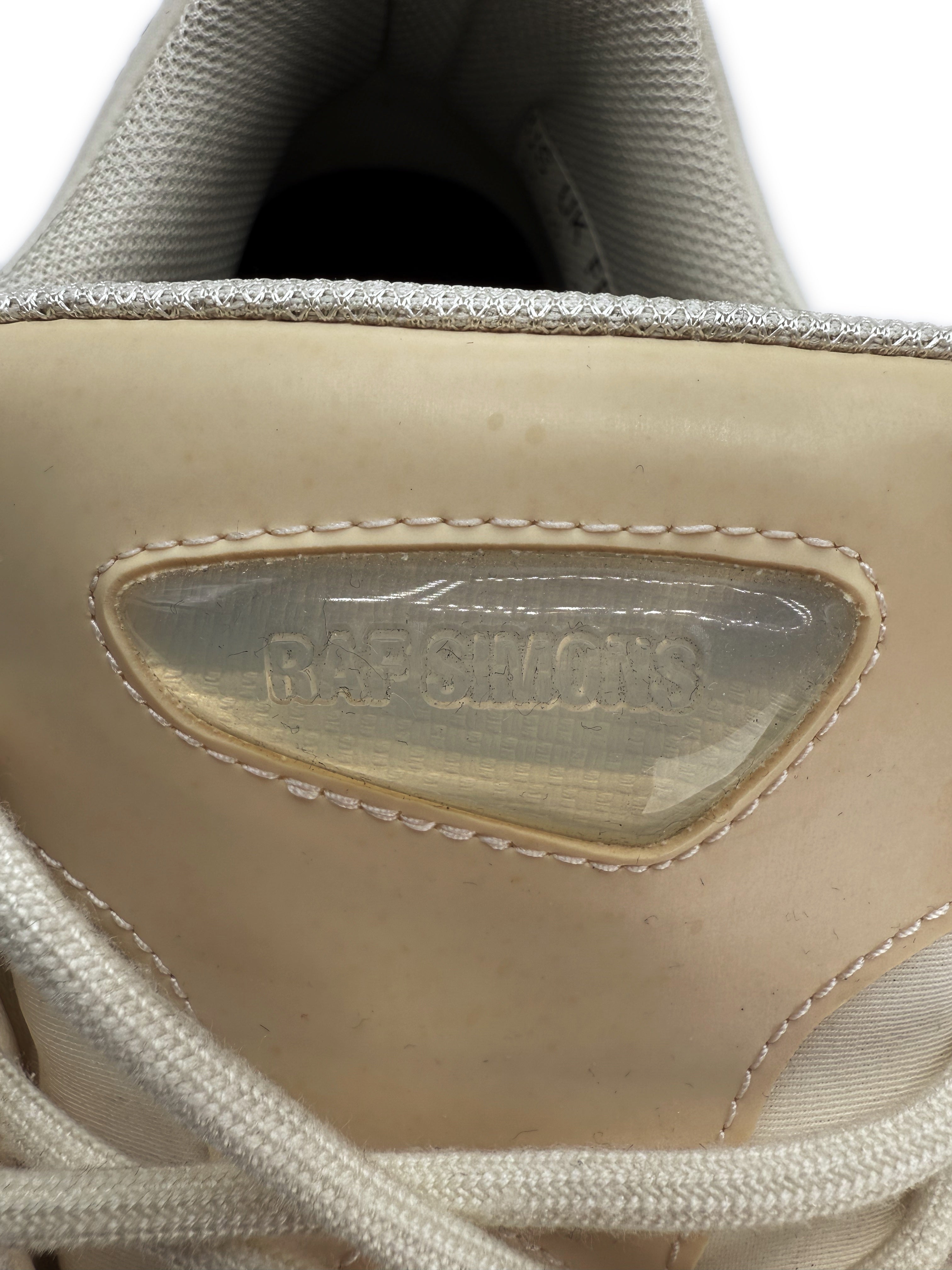 Raf Simons Bunny Cream Ozweego Low-top Sneakers