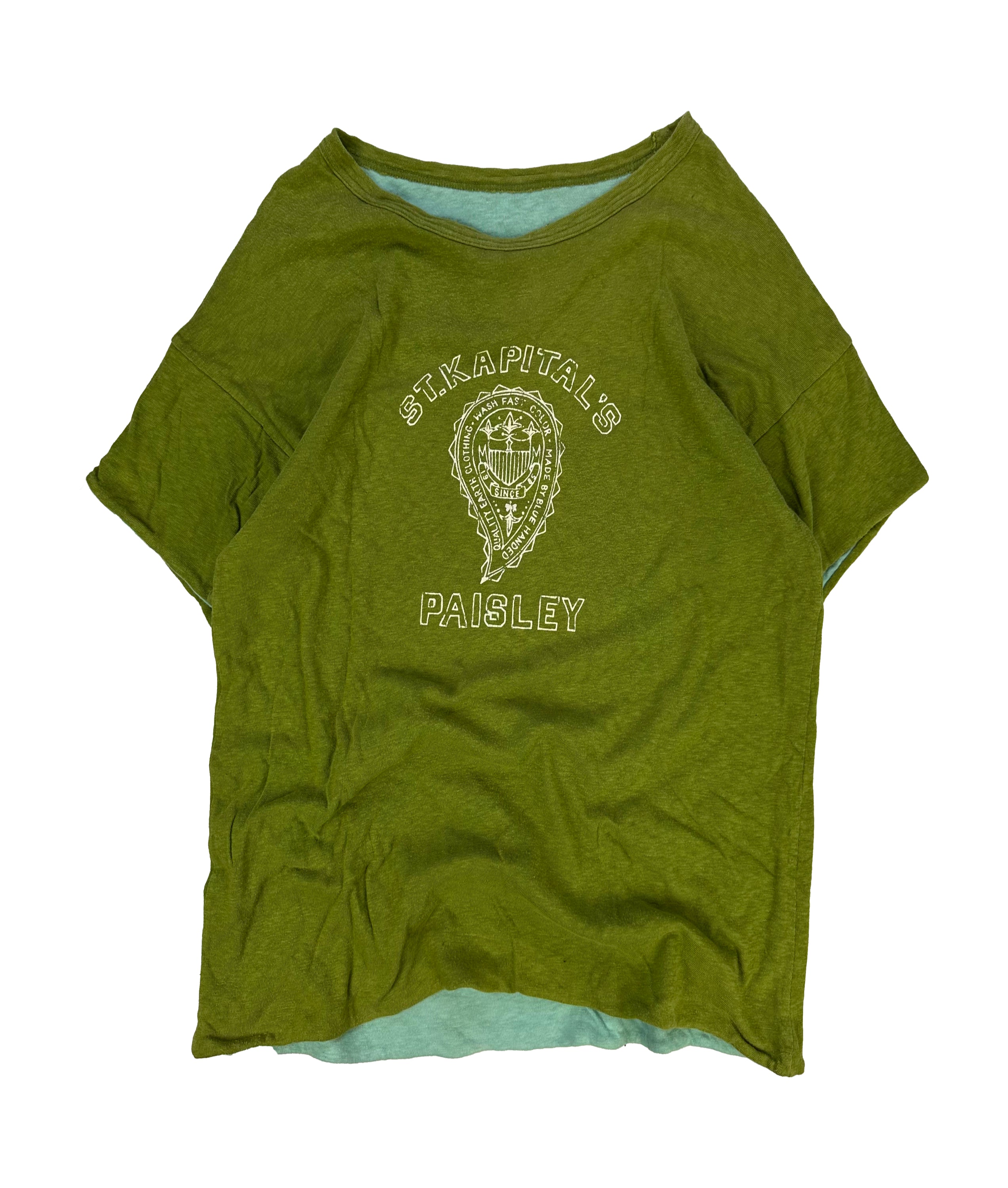 Kapital Collegiate Emblem Reversible Double Layered T-Shirt