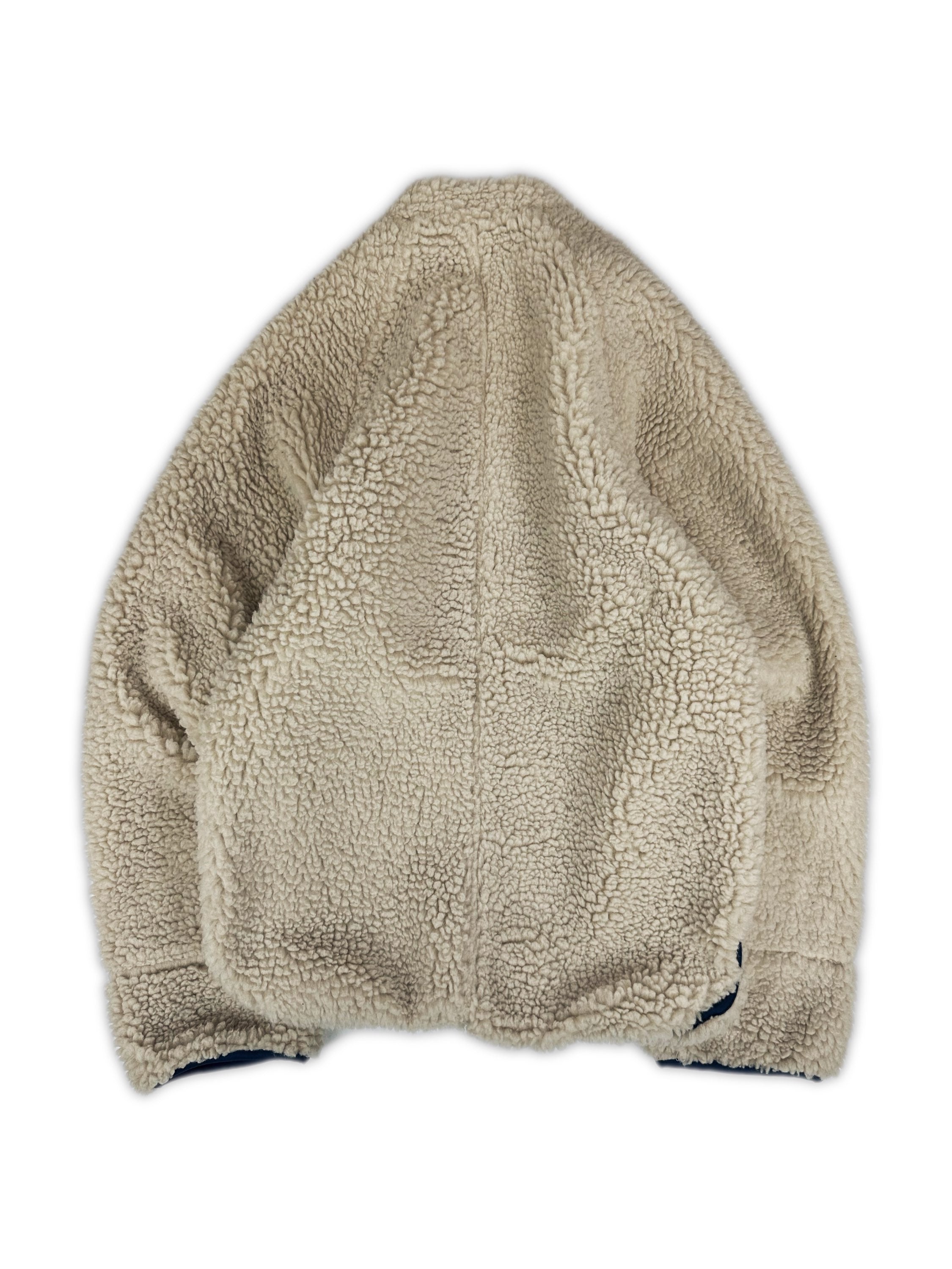 Kapital Boa Makani Beige Fleece Two Tone Jacket