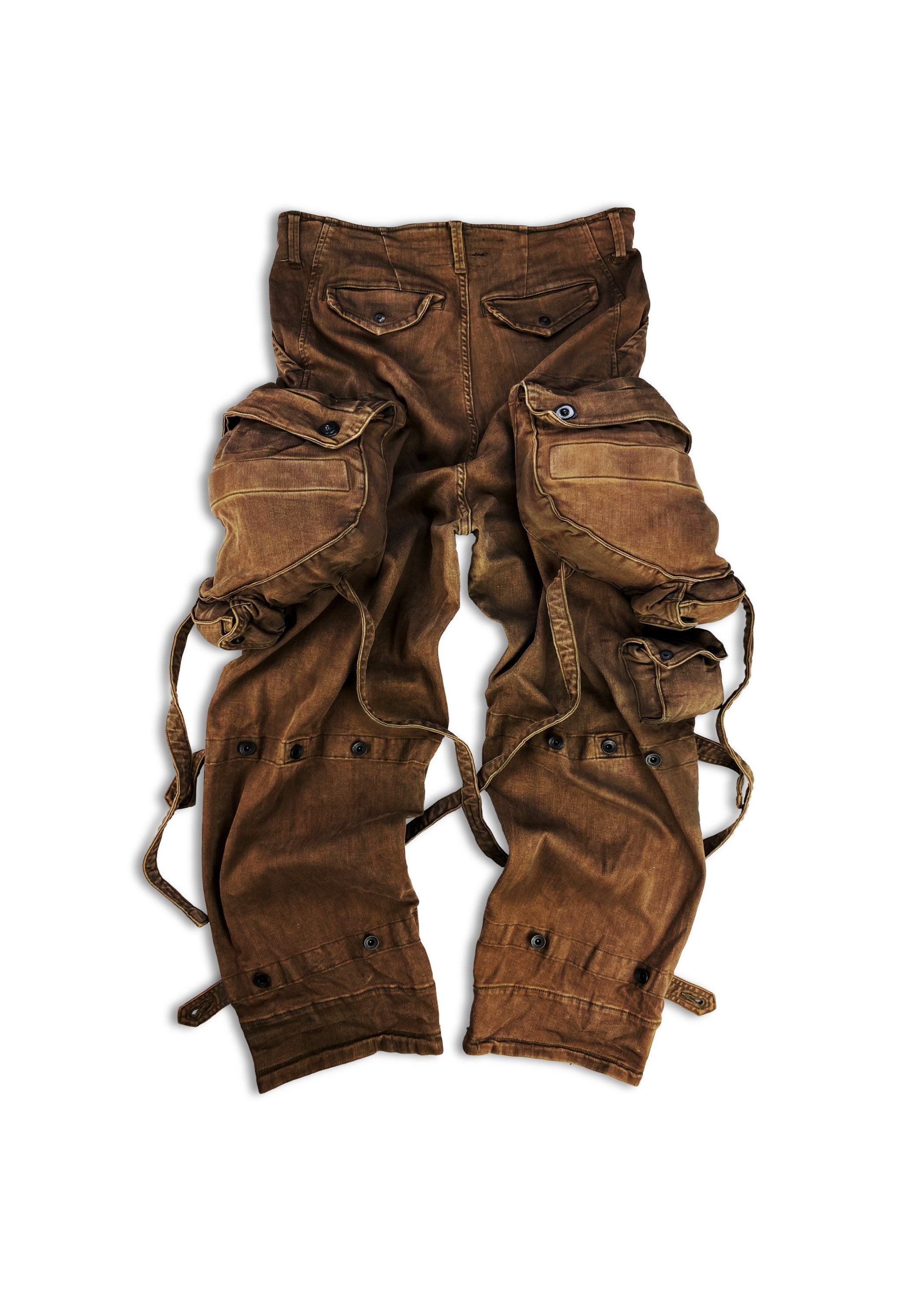 AW21 Julius ‘Gas Mask’ Bondage 3D Double Layered Cargo Pants