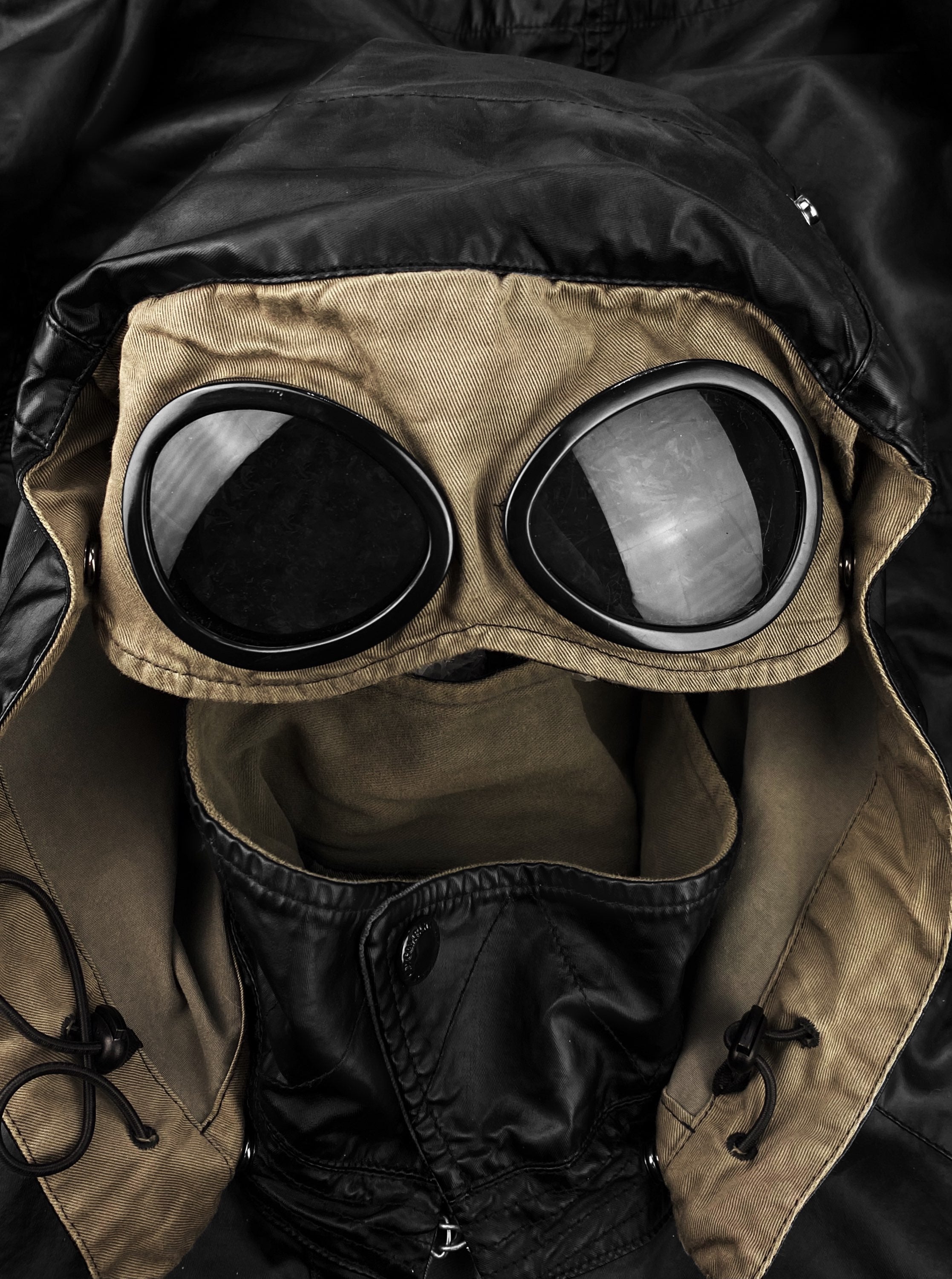 00s C.P. Company ‘Goggle’ 3D Cargo Pocket Rubberized Jacket