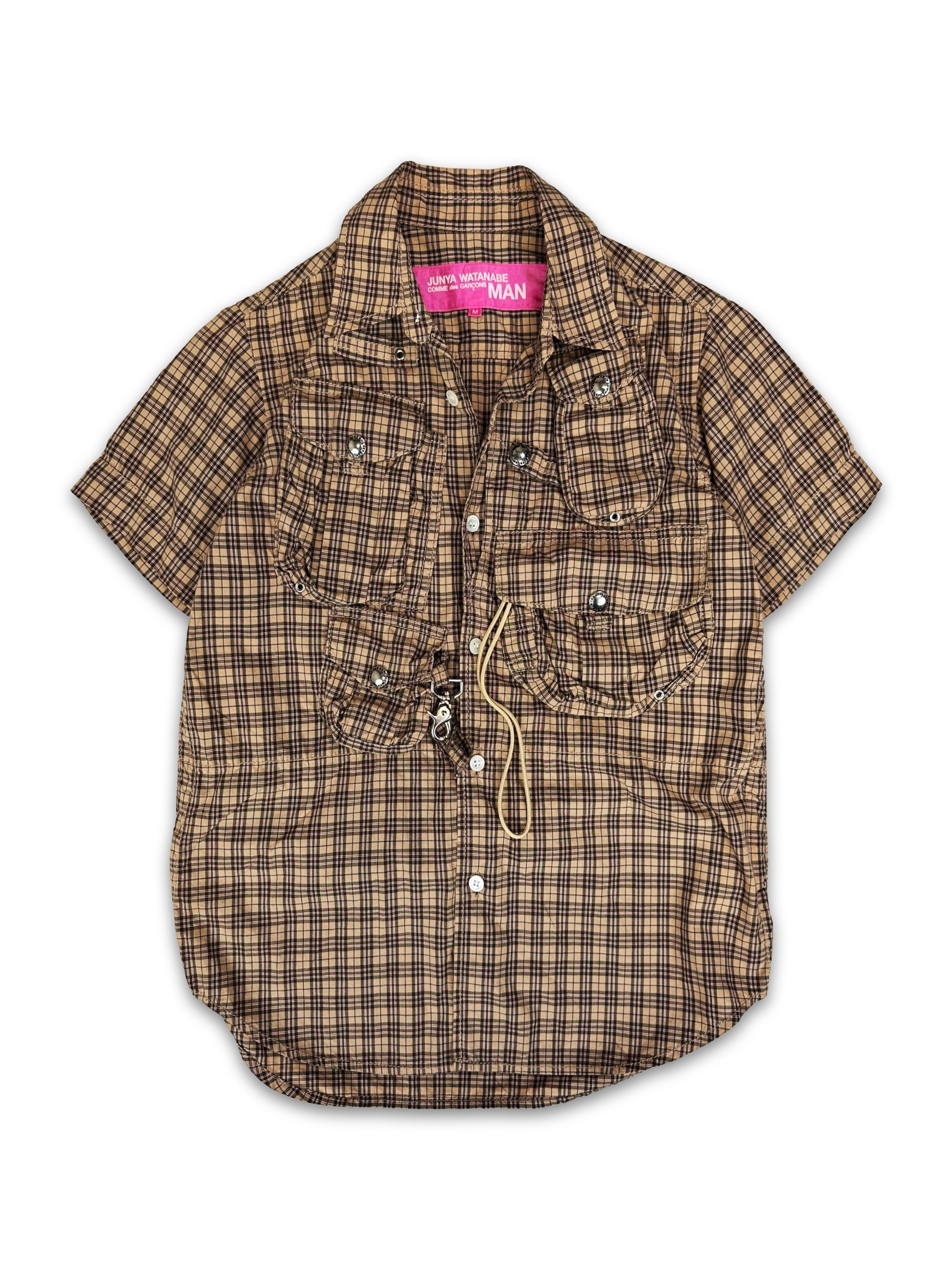 SS05 Junya Watanabe ‘3D Cargo’ Pocket Plaid Utility Shirt