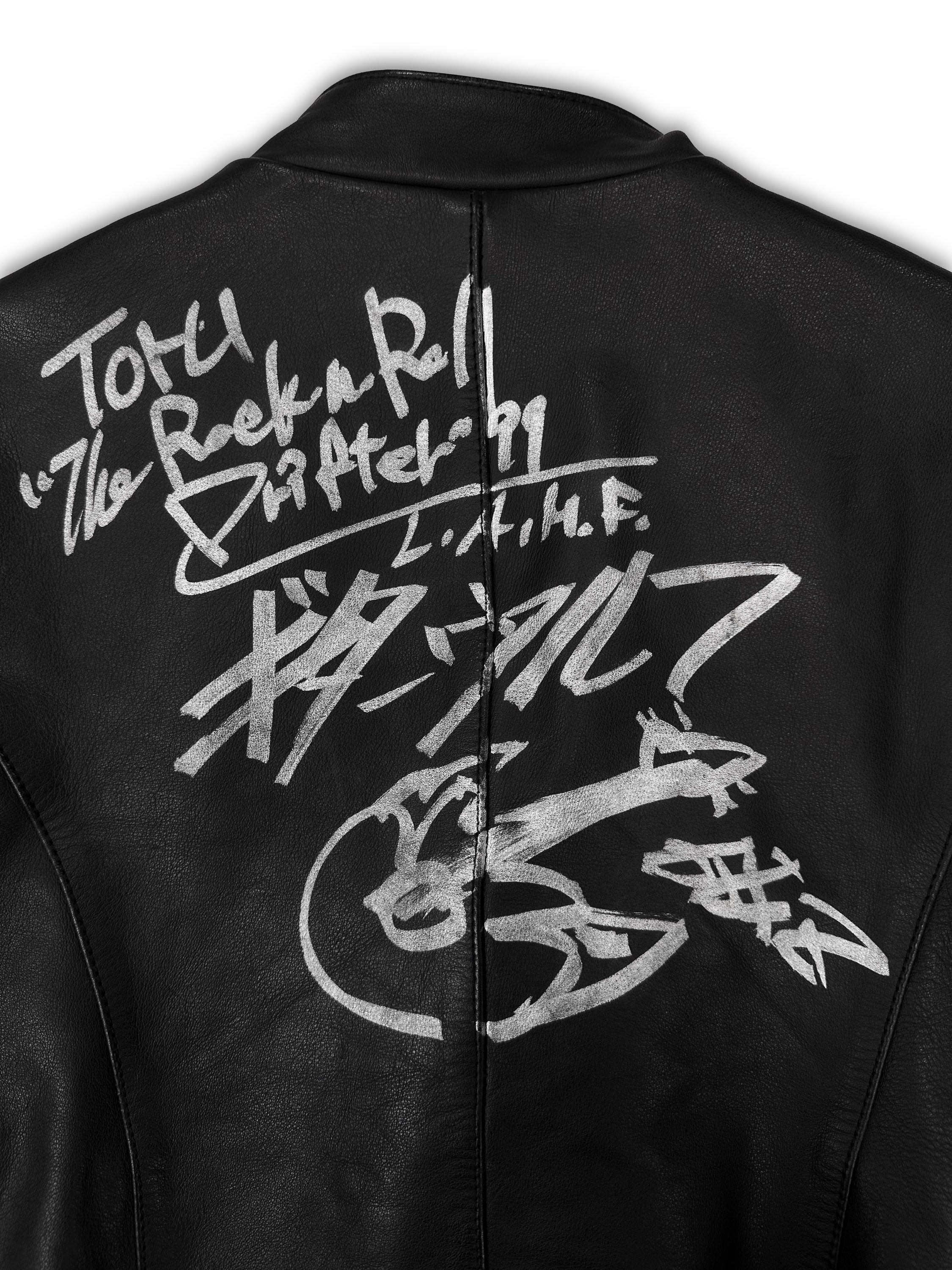 00s Hysteric Glamour ‘Perfecto Zip’ Black Leather Riders Jacket