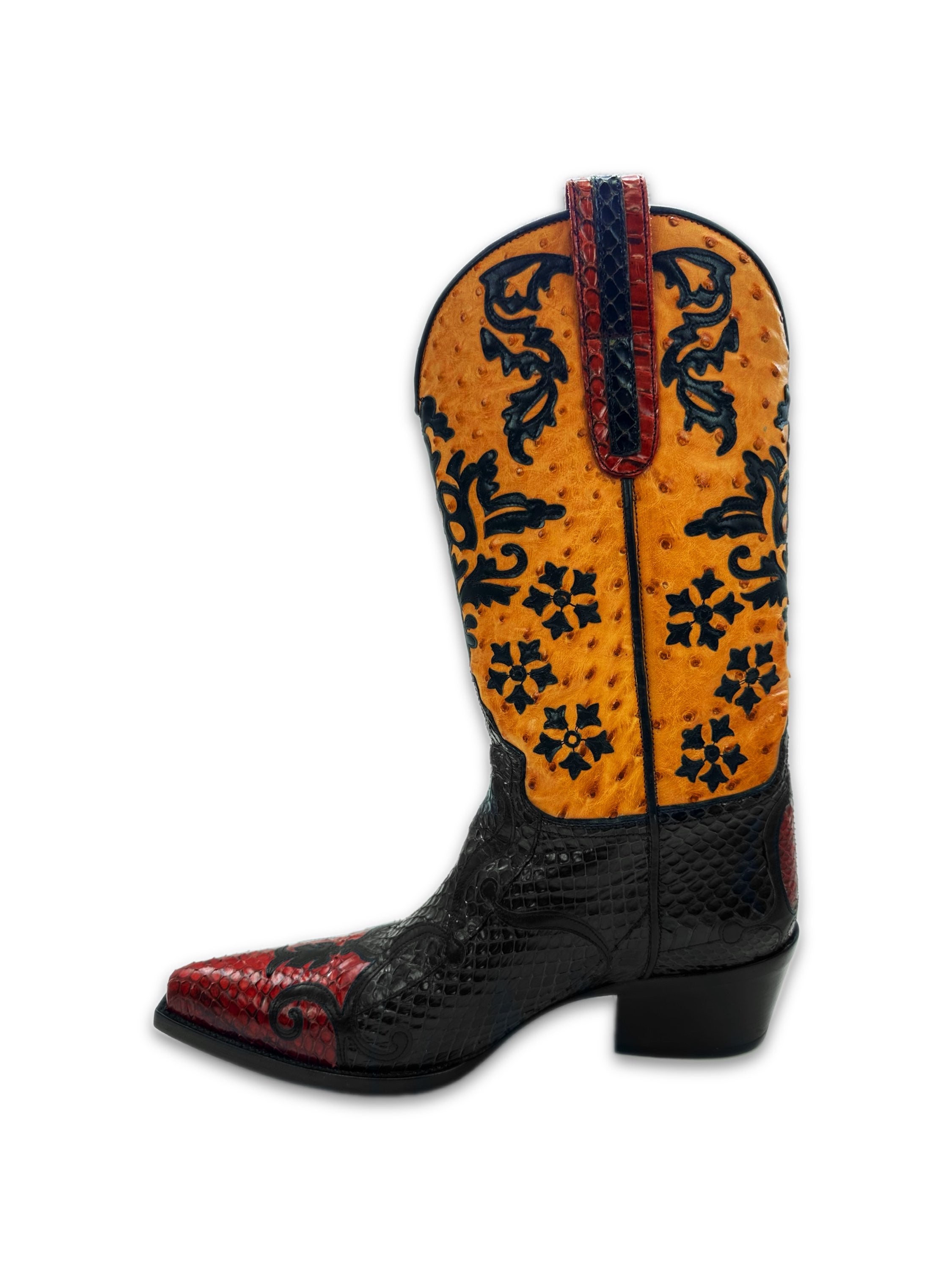 SS00 Gucci by Tom Ford ‘Runway Worn’ Python/Ostrich Leather Western Boots