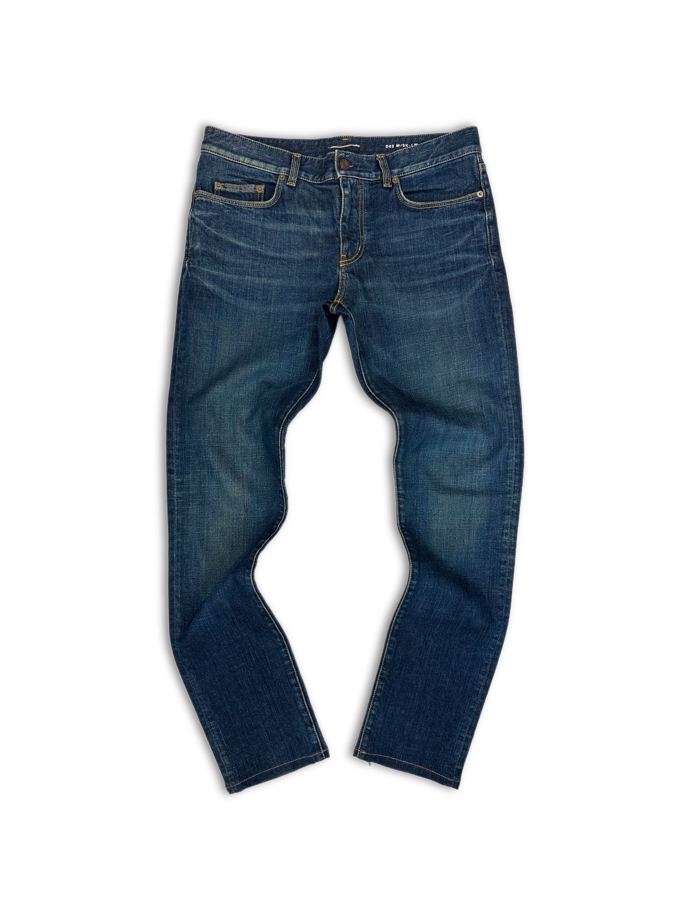 Saint Laurent Paris D02 Dark Wash 5 Pocket Denim
