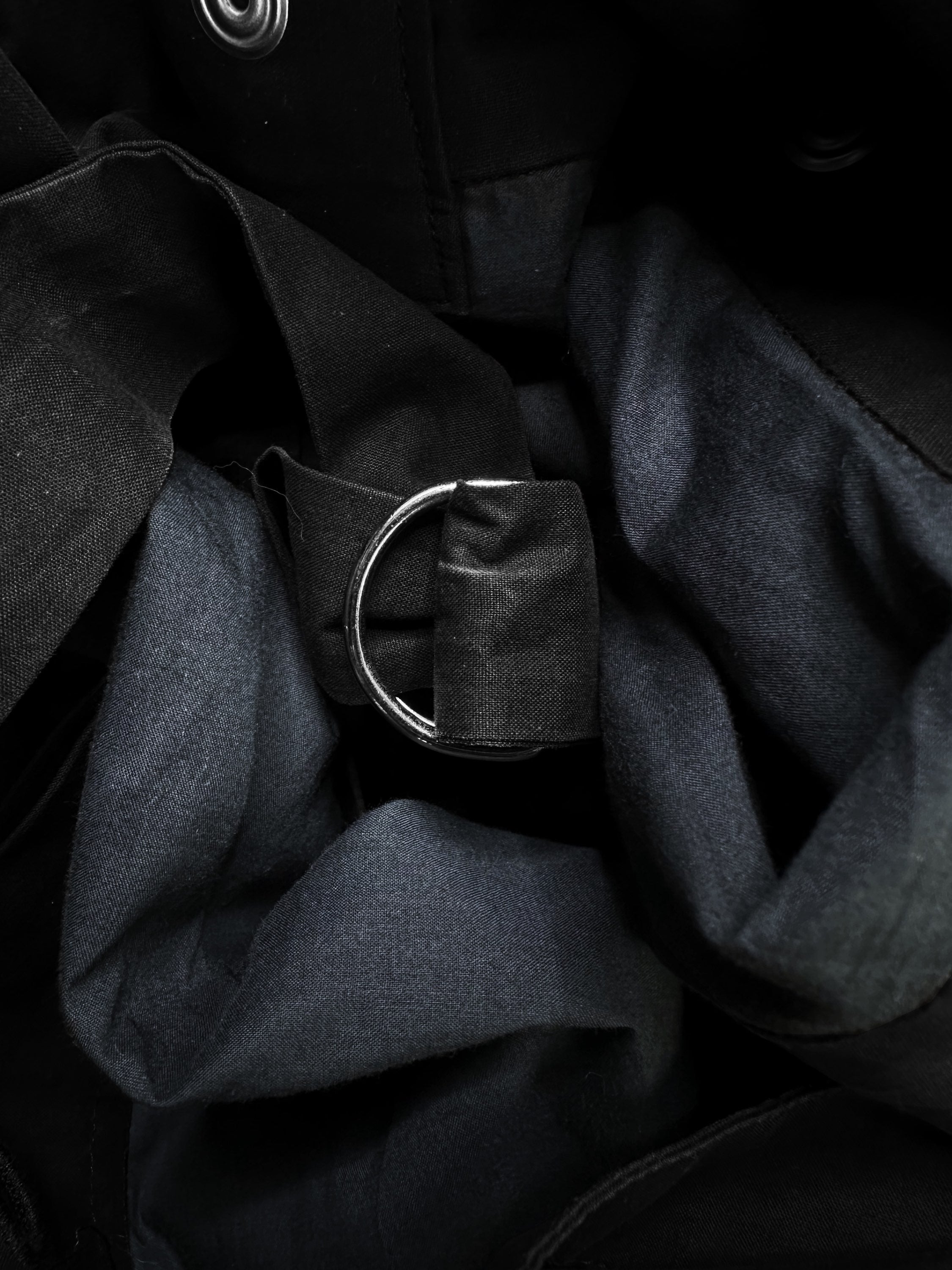00s Helmut Lang ‘Bondage’ D-Ring Double Layered Trench Coat