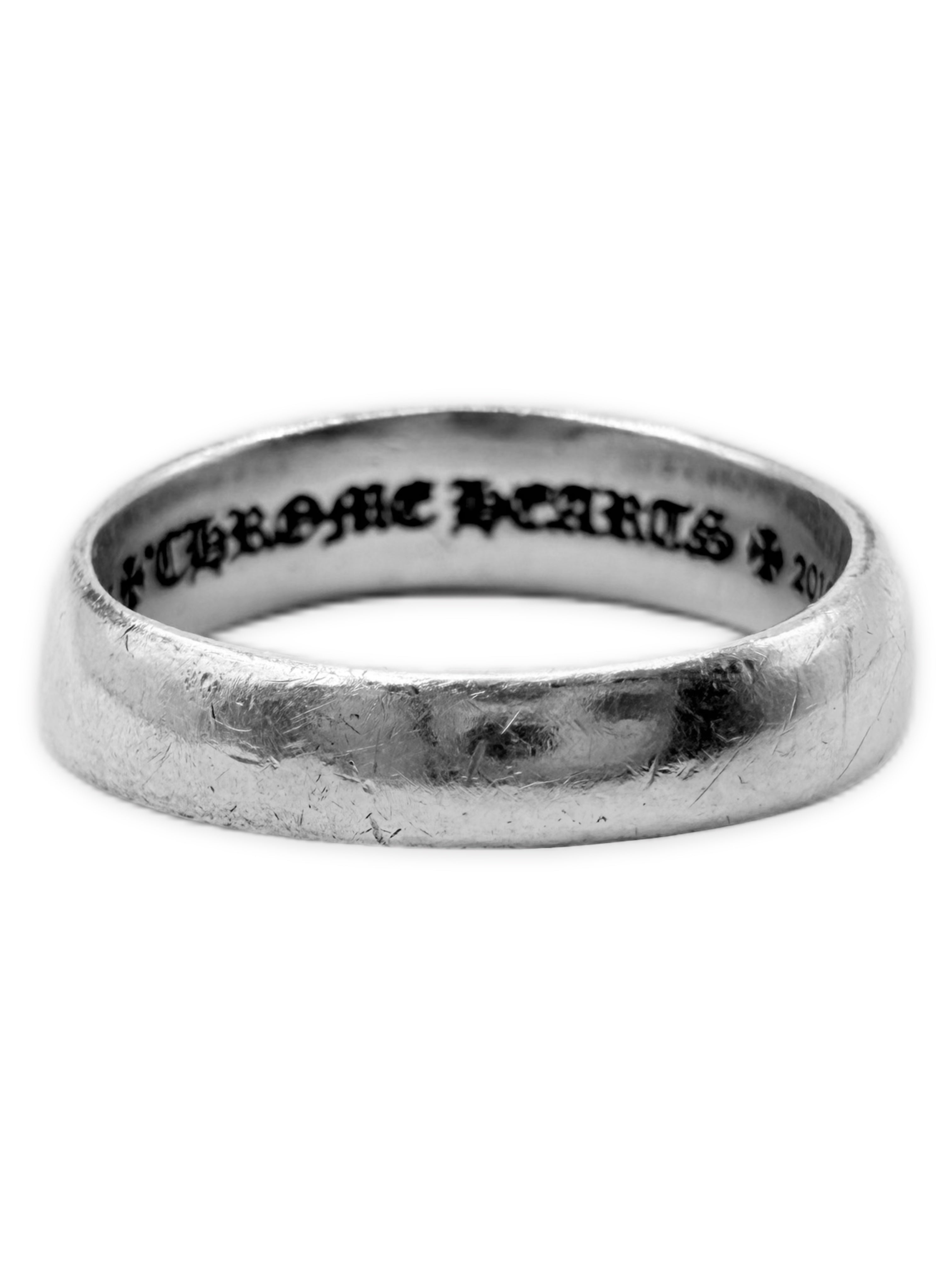 Chrome Hearts Half Floral Split .925 Silver Ring