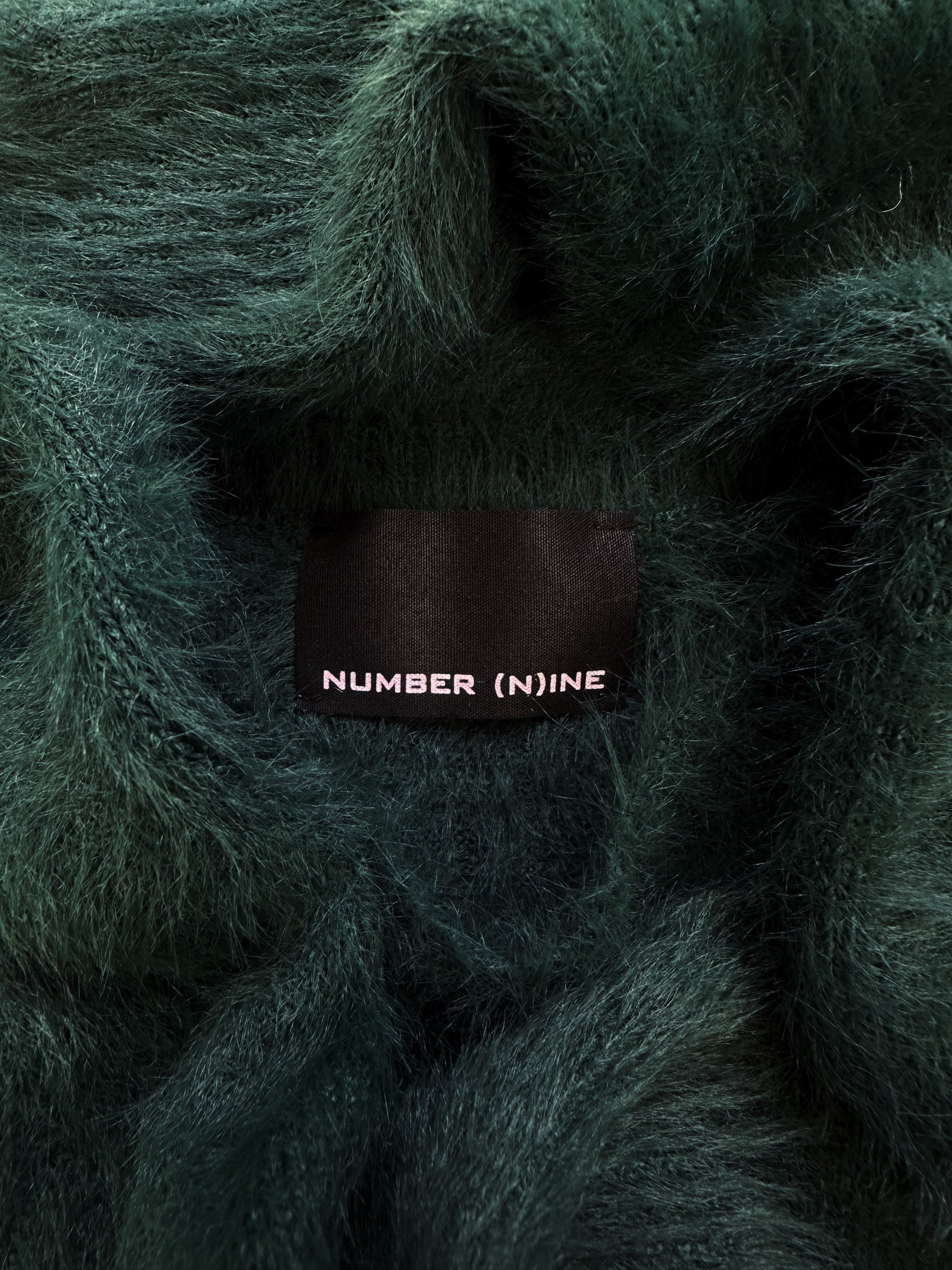 Number (N)ine ‘Shag’ Teal Heavy Weight Knit Sweater