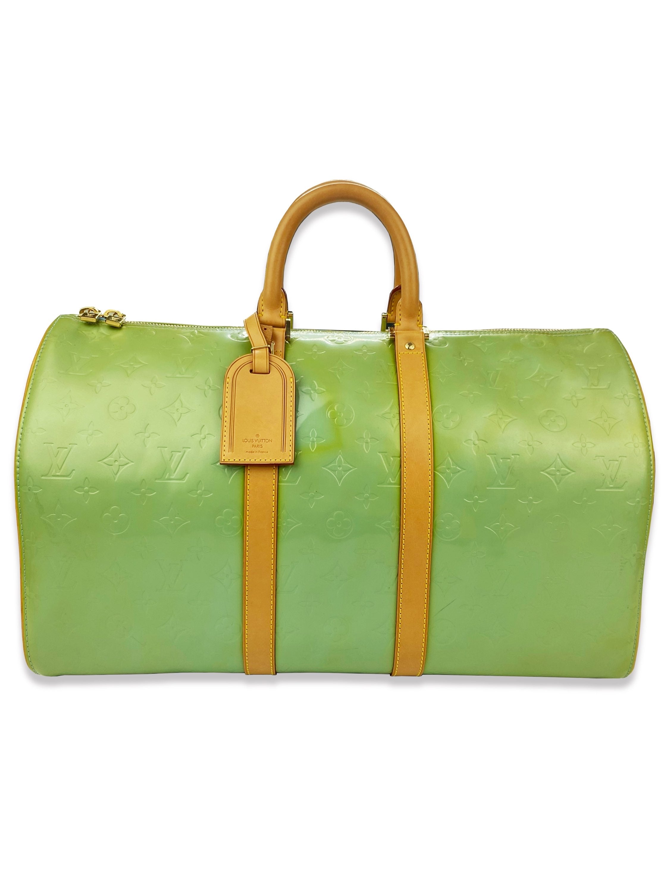 Louis Vuitton Embossed Monogram Keepall 45 Duffle Bag