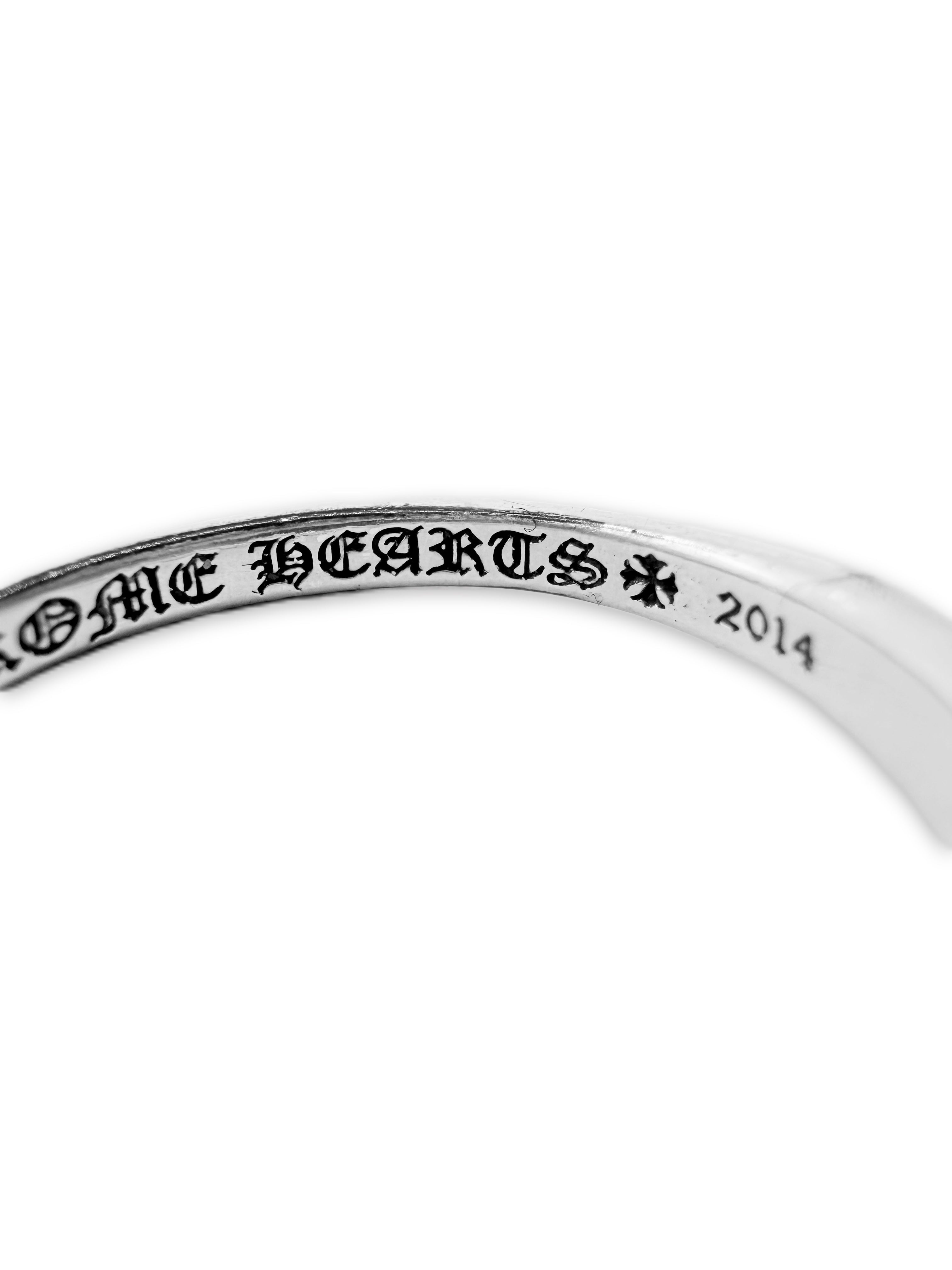 Chrome Hearts Mini Floral .925 Silver Etched Ring