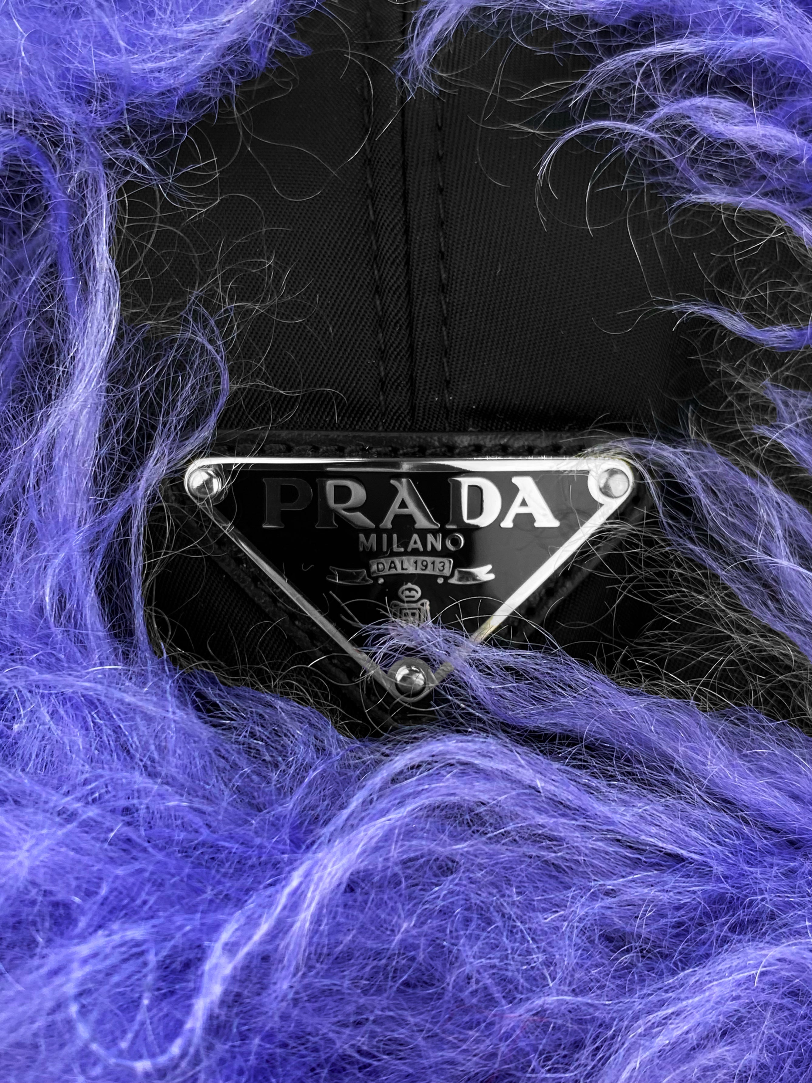 FW19 Prada Faux Fur Urshanka Nylon Trapper Hat