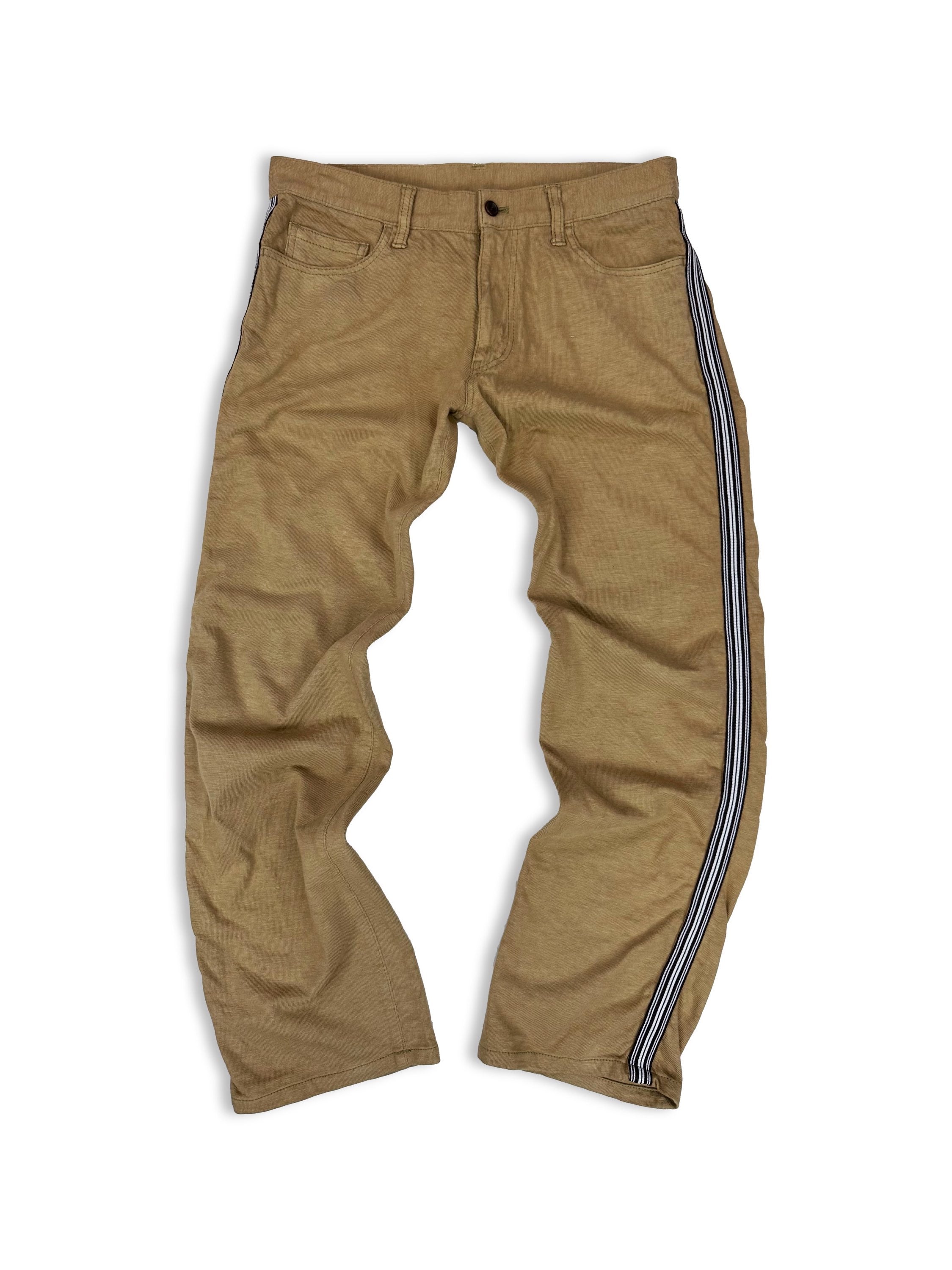 00s Comme des Garçons Homme ‘Striped’ Beige Denim