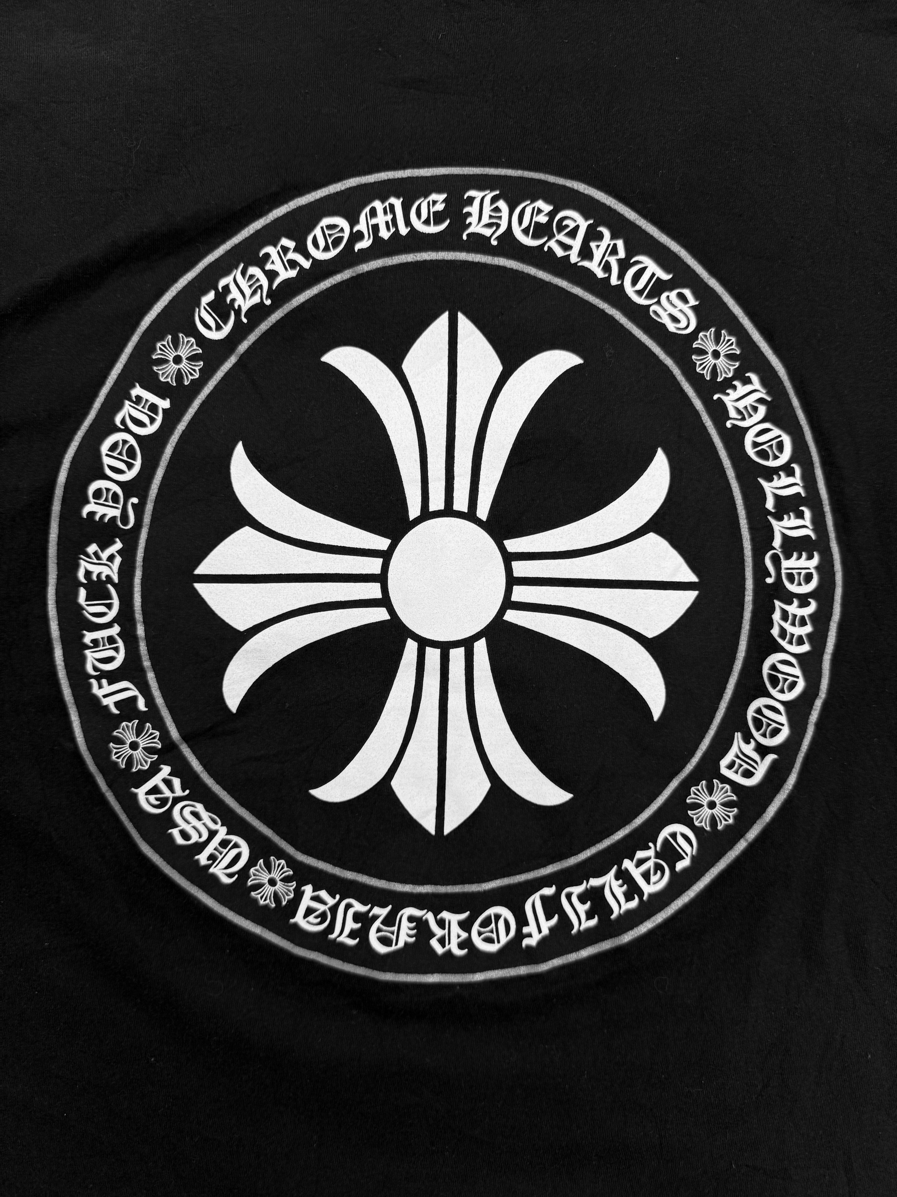 Chrome Hearts Plus Logo Black Pocket Graphic T-Shirt