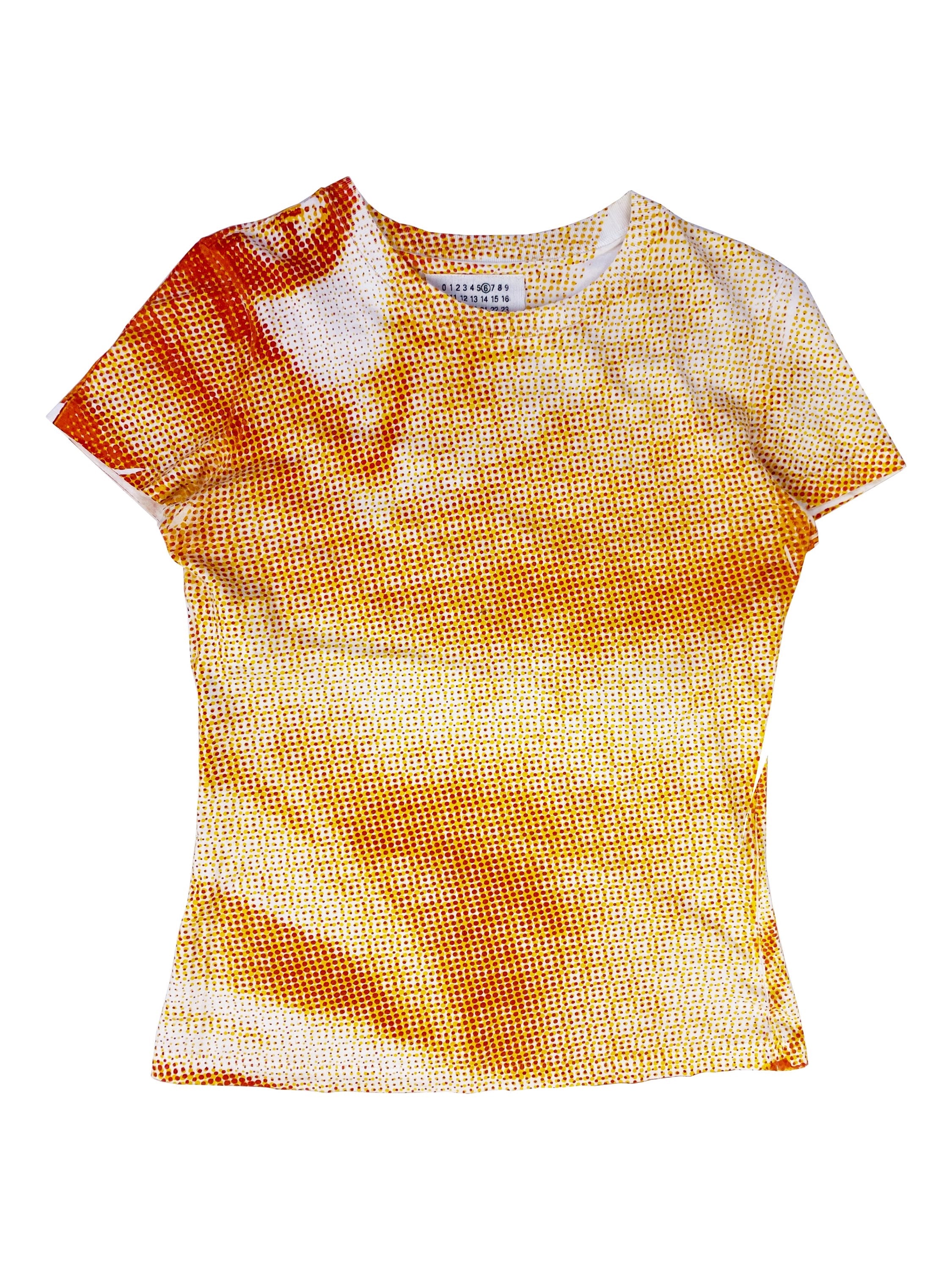 SS04 Maison Margiela Face Pointillism Full Print T-Shirt