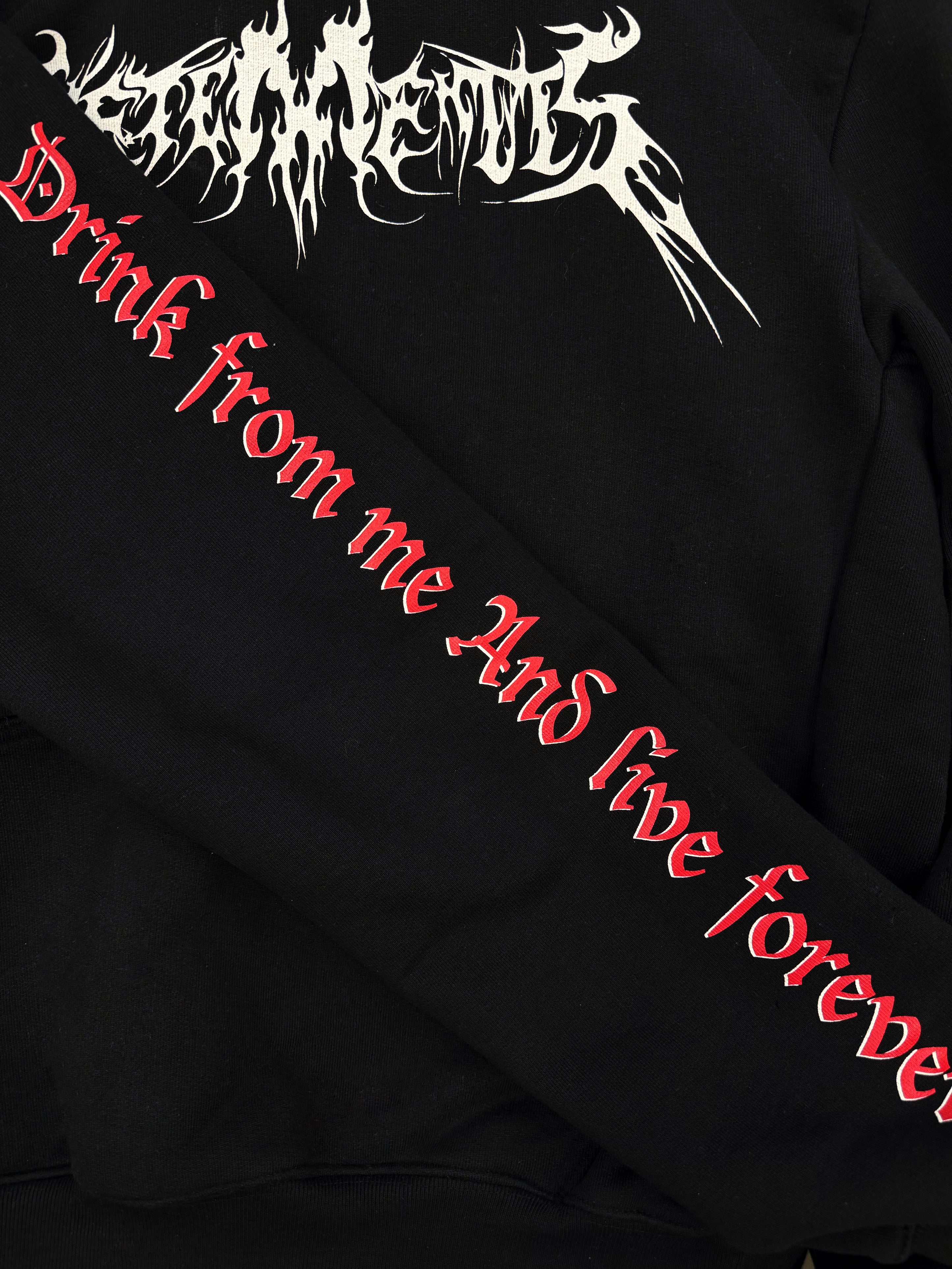 AW17 Vetements Homme ‘Total Fucking Darkness’ Pentagram Hoodie