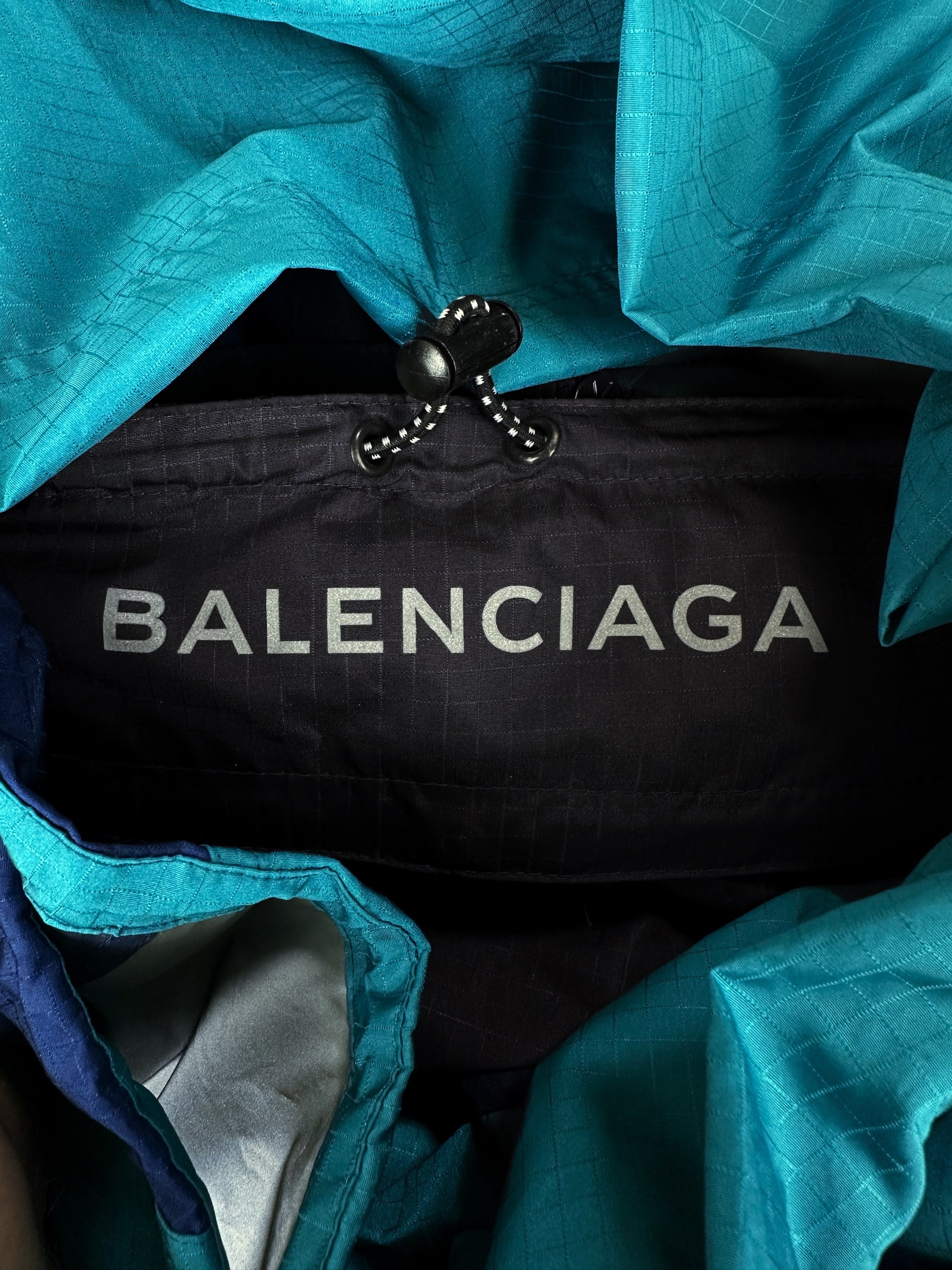 SS18 Balenciaga Two Tone Quarter-zip Anorak Jacket