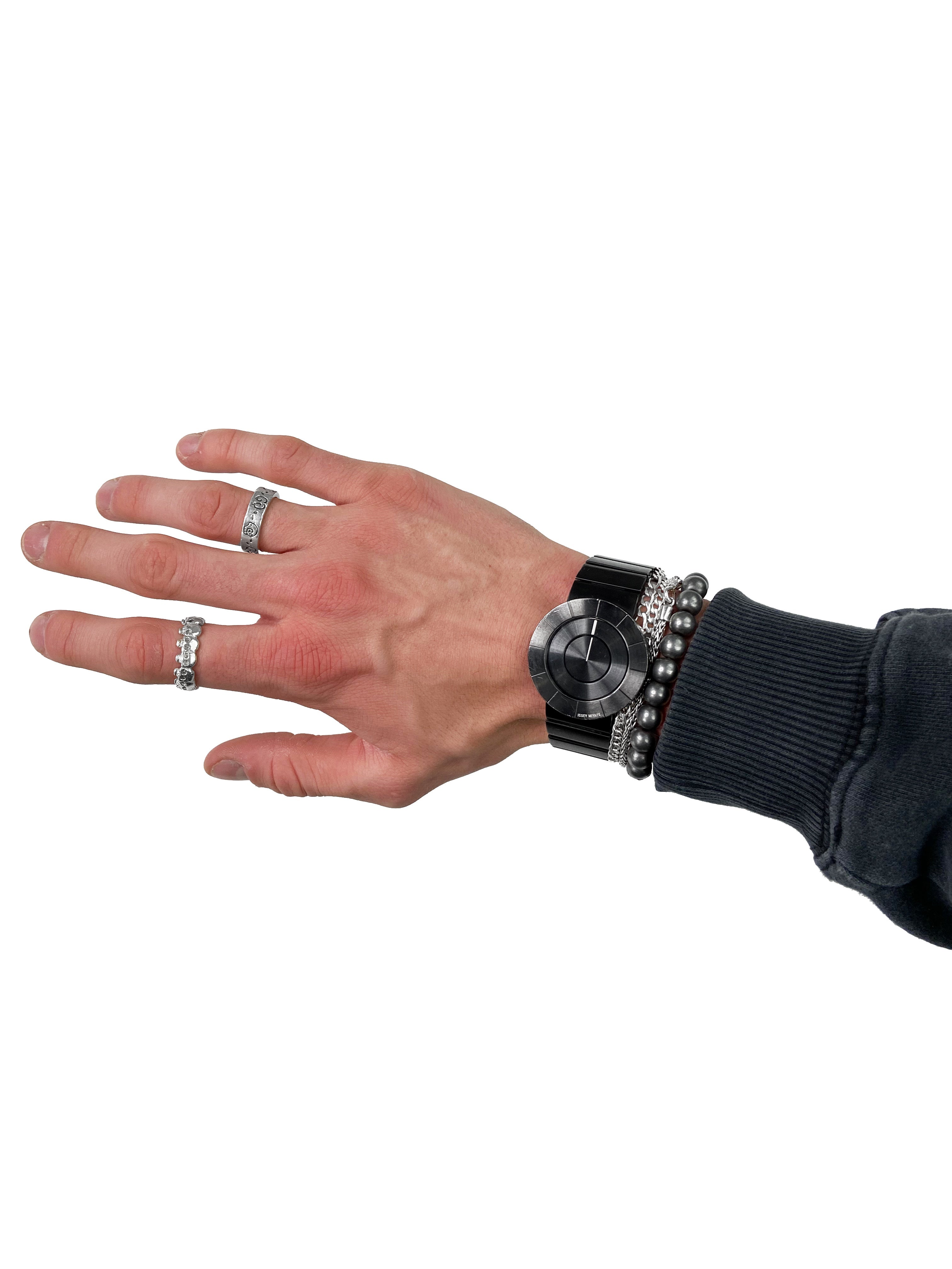 90s Issey Miyake TO SILAN001 Minimal Jet Black Watch
