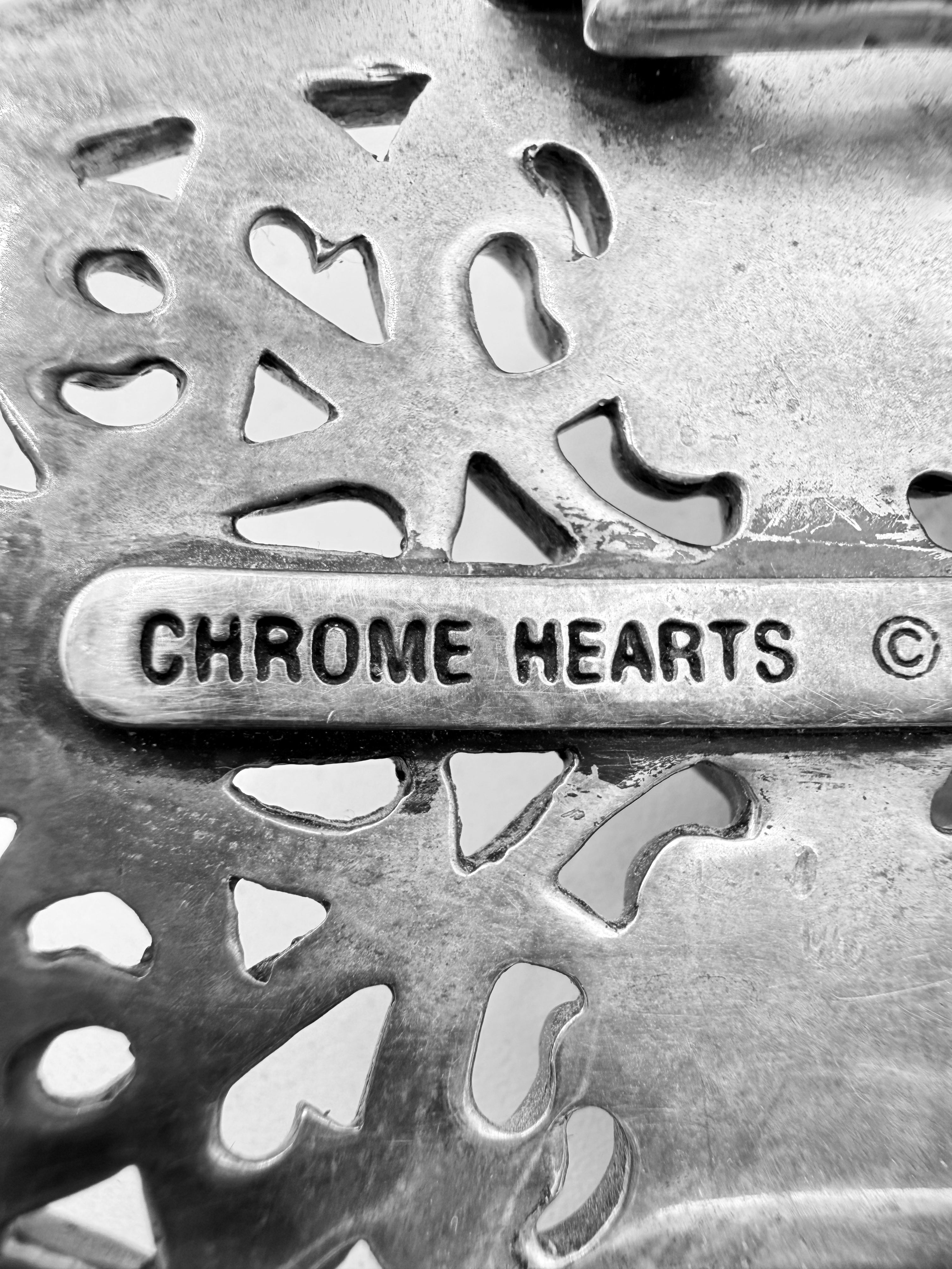 Chrome Hearts Oval 1.5 inch .925 Silver Belt Buckle
