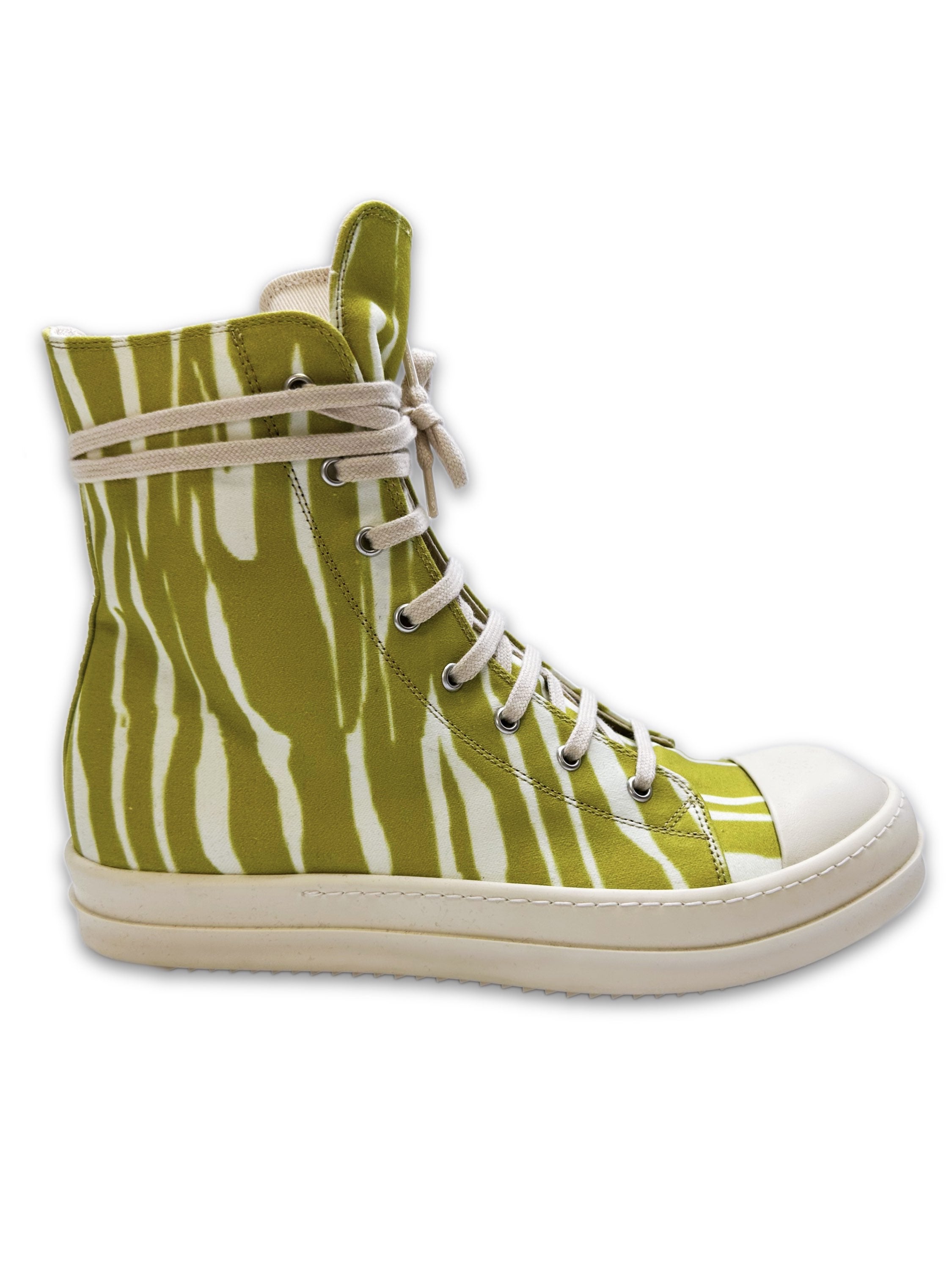 AW21 Rick Owens DRKSHDW ‘Zebra’ Hi-top Ramone Sneakers