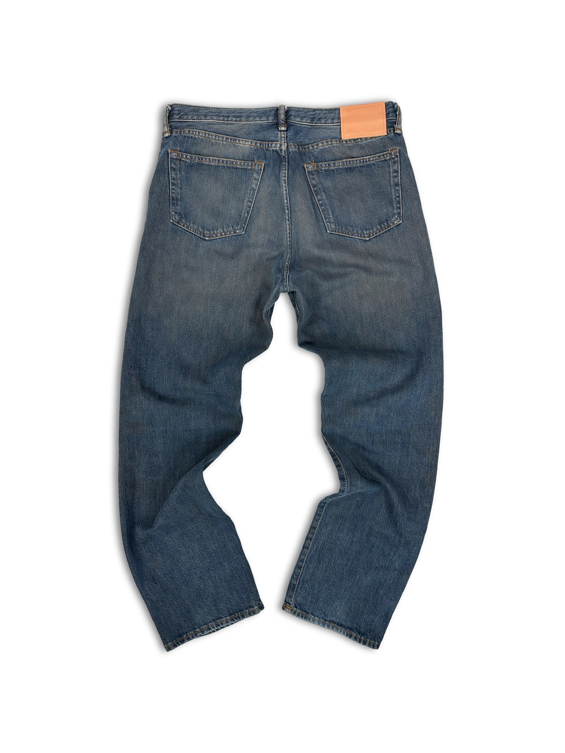 Acne Studios Blue Wash Wide Cut Baggy Denim