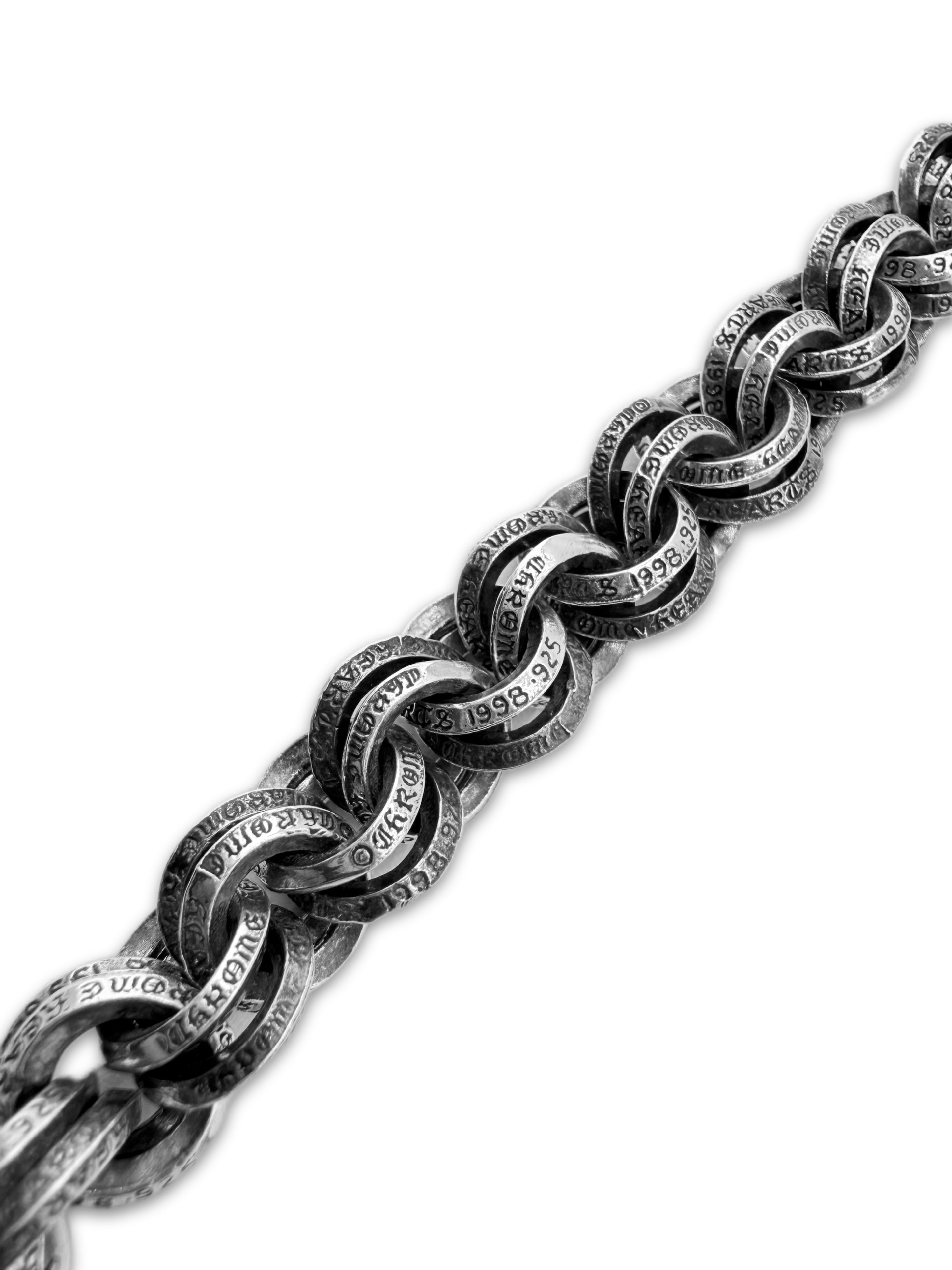 Chrome Hearts Double B Ring 17.5 in Lobster Clasp Wallet Chain